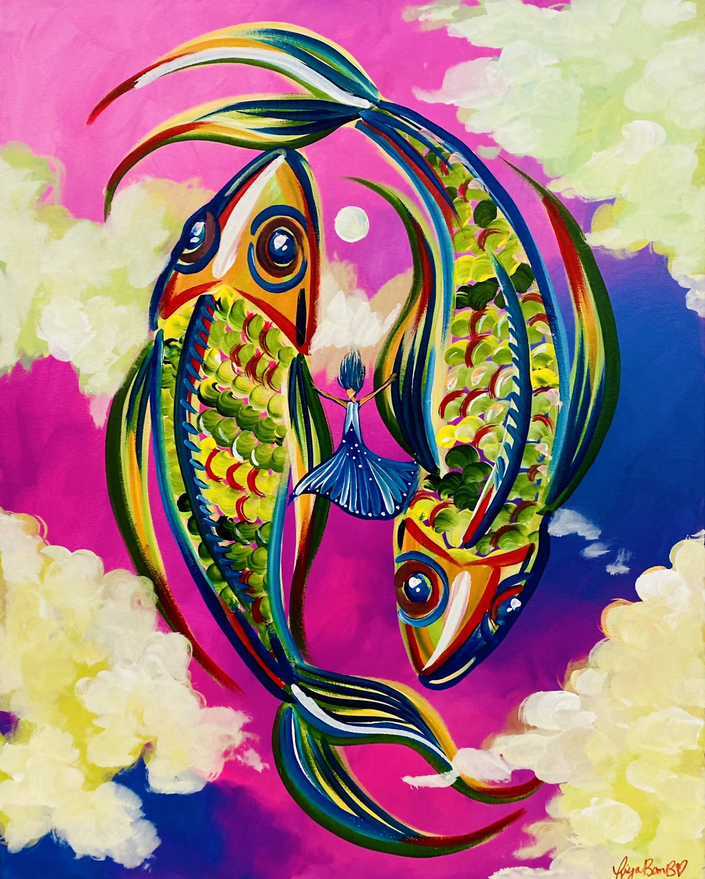 "Pisces" 11x14 Matted Print