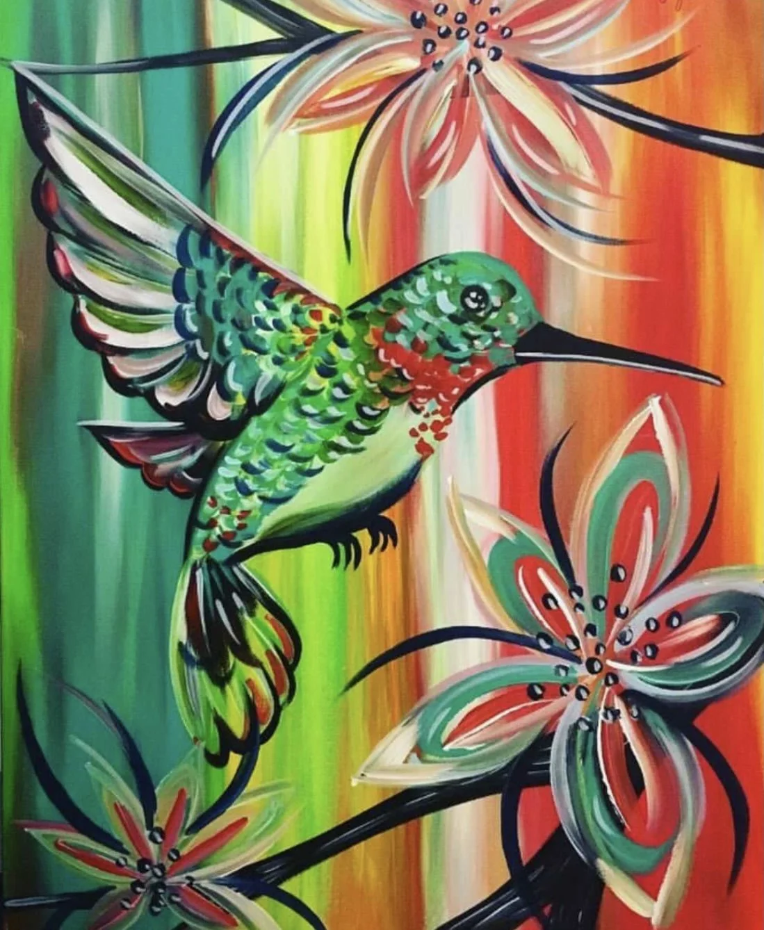 "Hummingbird" 11x14 Matted Print