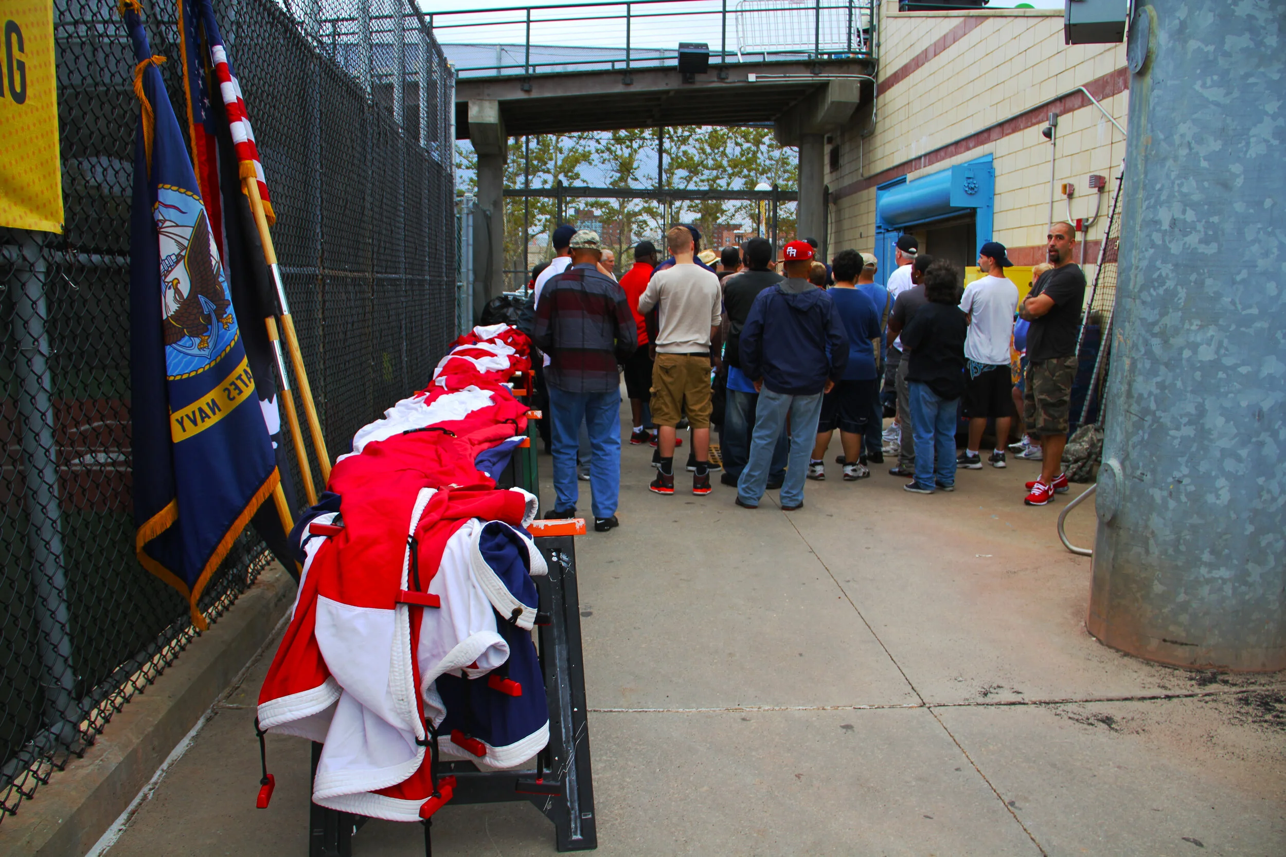 Tribute to America’s Veterans & those lost due to 9/11. Cyclone Stadium, Brooklyn, NY. Photo: Cierra Mazzola – groundzerovolunteersflag.org – ALL RIGHTS RESERVED.