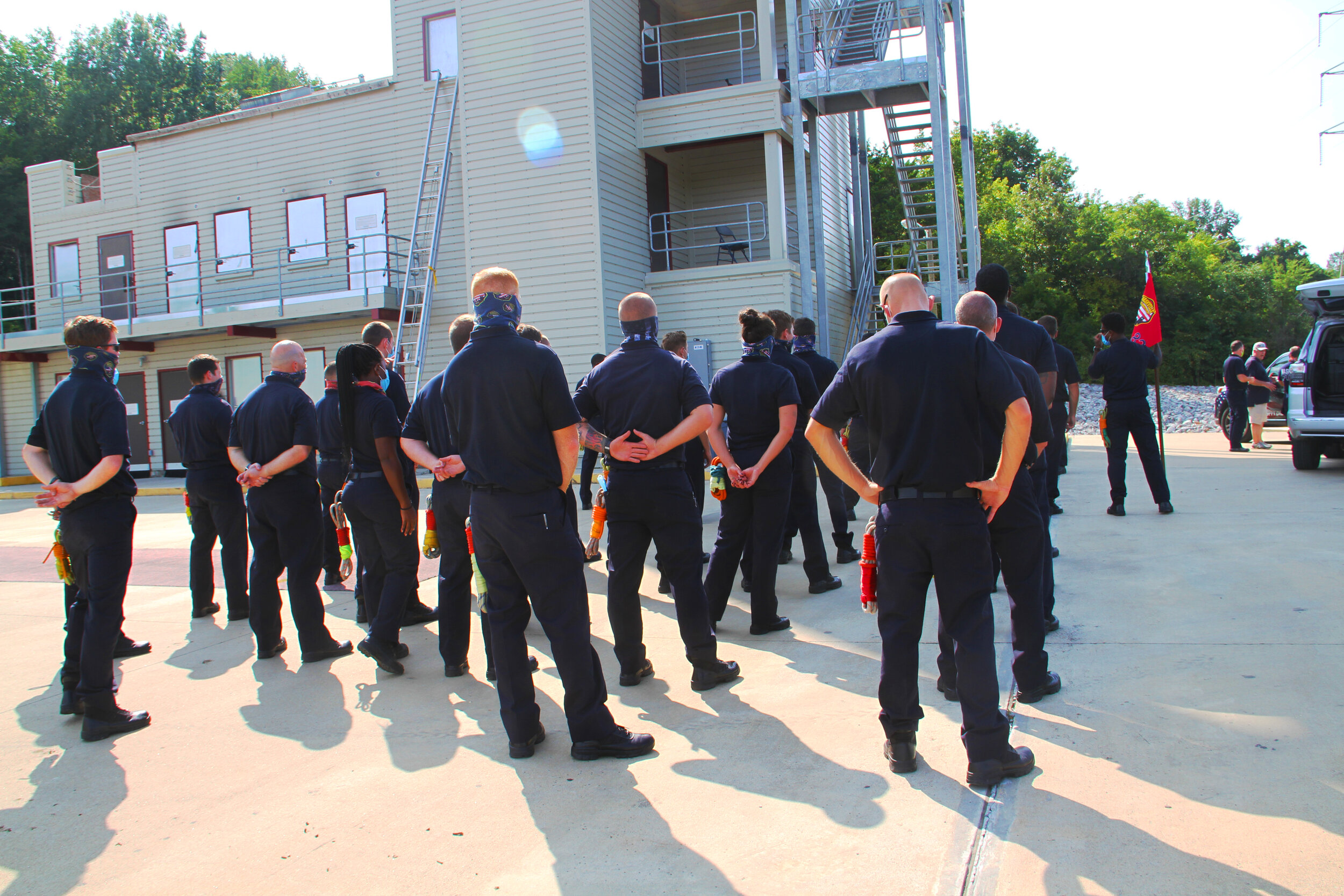  2020 9/11 Tribute Nashville Fire Department Training Grounds – GROUND ZERO VOLUNTEERS FLAG 2020 – Photo: Cierra Mazzola – All Rights Reserved 