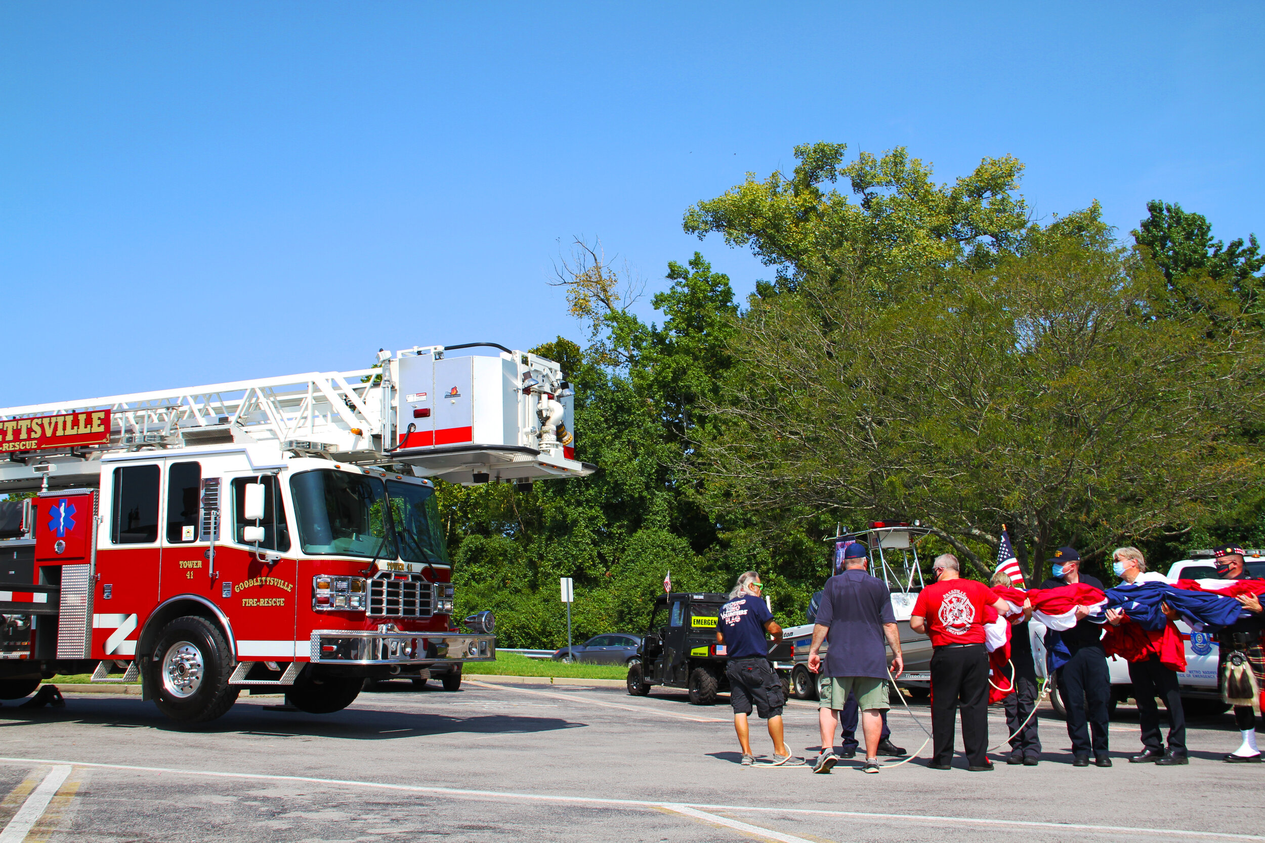  2020 9/11 Tribute Mission BBQ Nashville – GROUND ZERO VOLUNTEERS FLAG 2020 – Photo: Cierra Mazzola – All Rights Reserved 