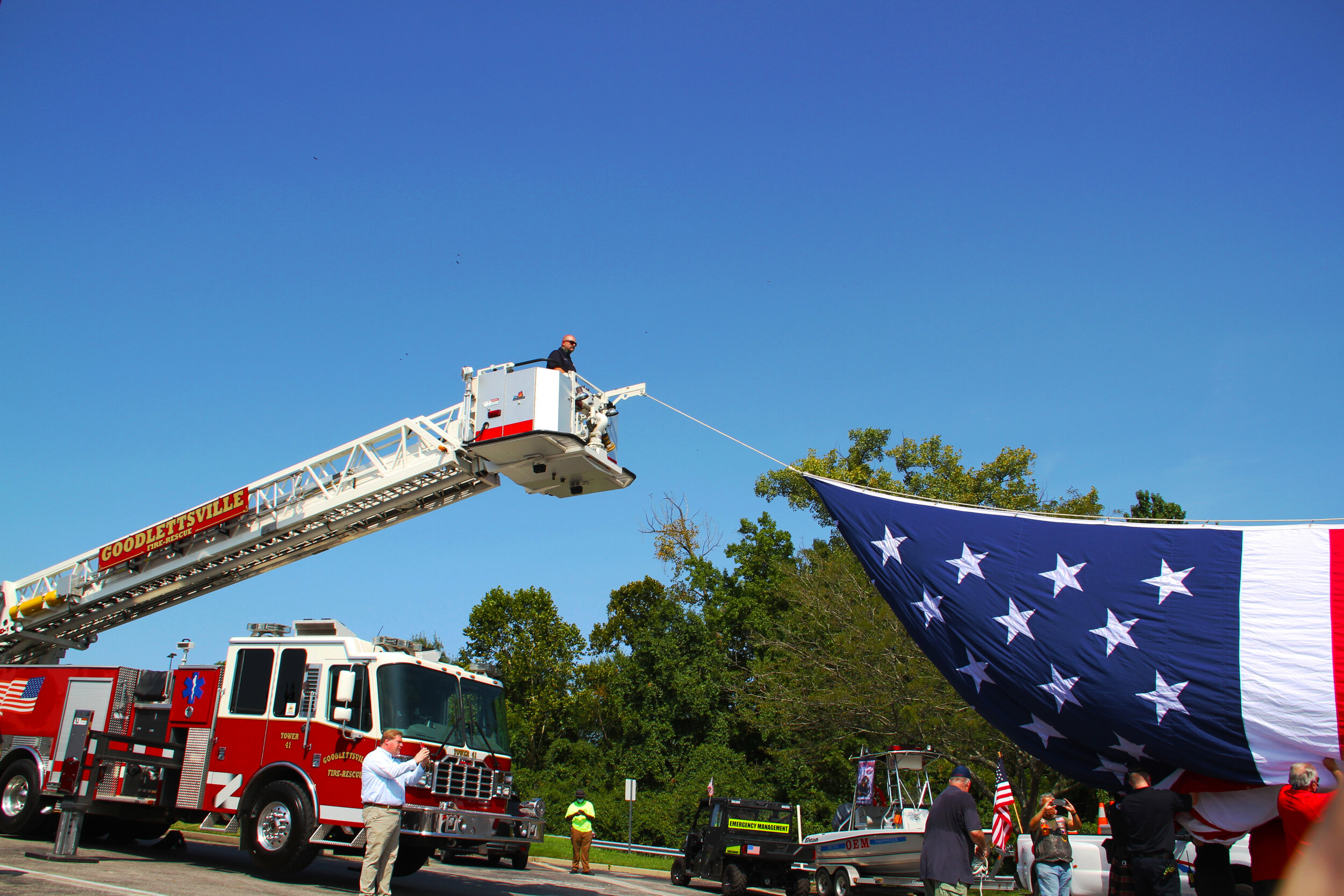  2020 9/11 Tribute Mission BBQ Nashville – GROUND ZERO VOLUNTEERS FLAG 2020 – Photo: Cierra Mazzola – All Rights Reserved 