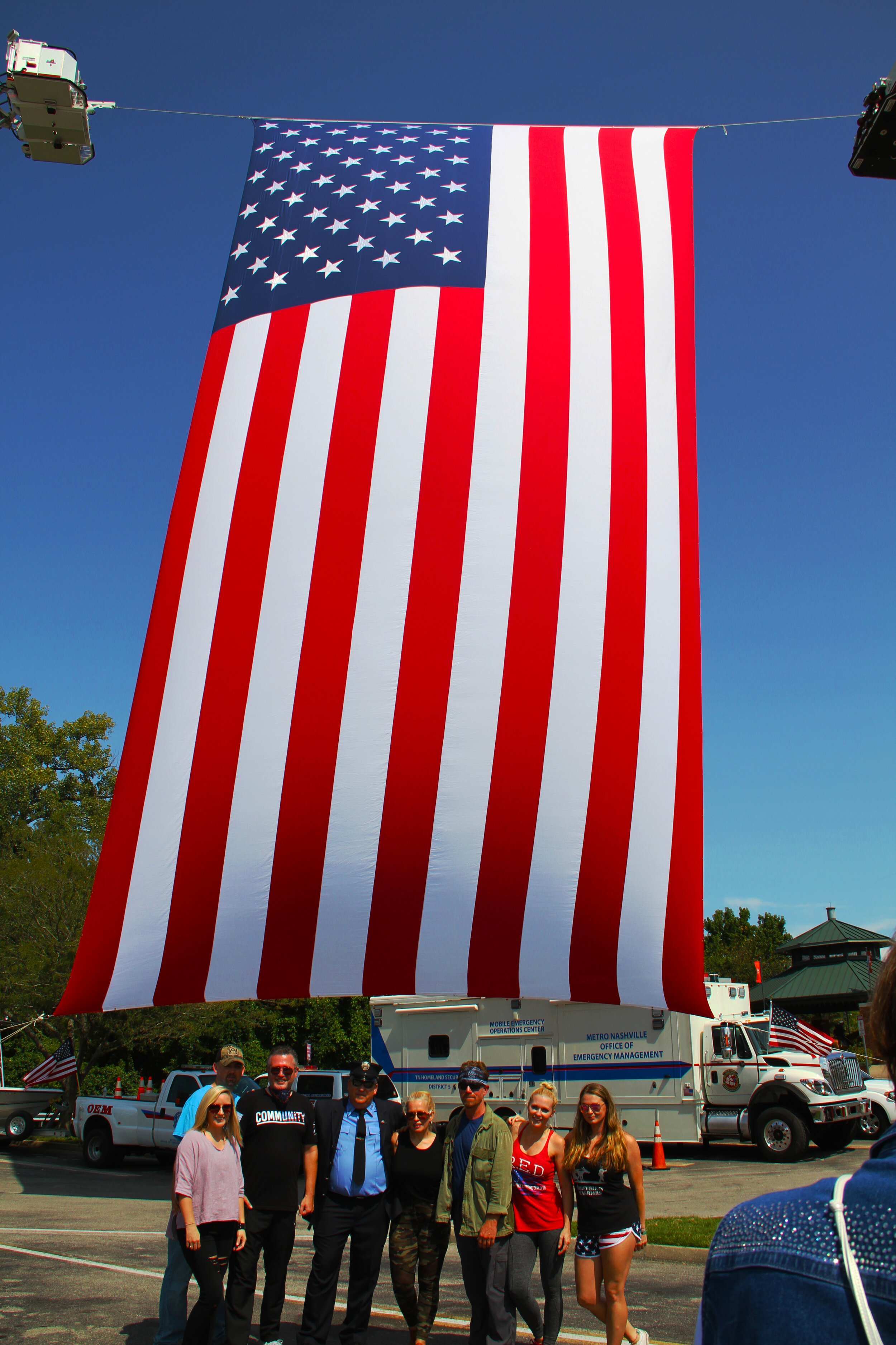  2020 9/11 Tribute Mission BBQ Nashville – GROUND ZERO VOLUNTEERS FLAG 2020 – Photo: Cierra Mazzola – All Rights Reserved 