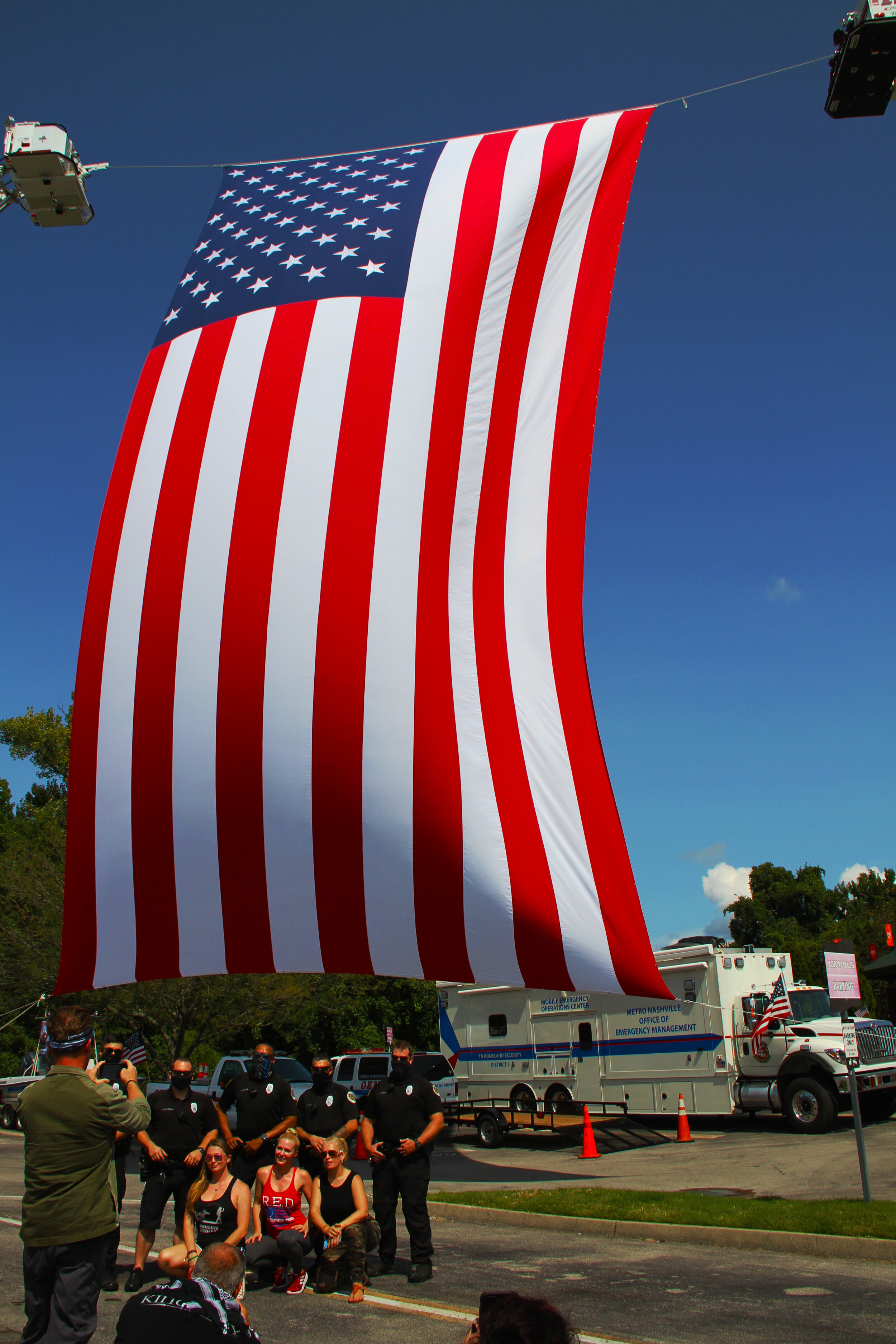  2020 9/11 Tribute Mission BBQ Nashville – GROUND ZERO VOLUNTEERS FLAG 2020 – Photo: Cierra Mazzola – All Rights Reserved 