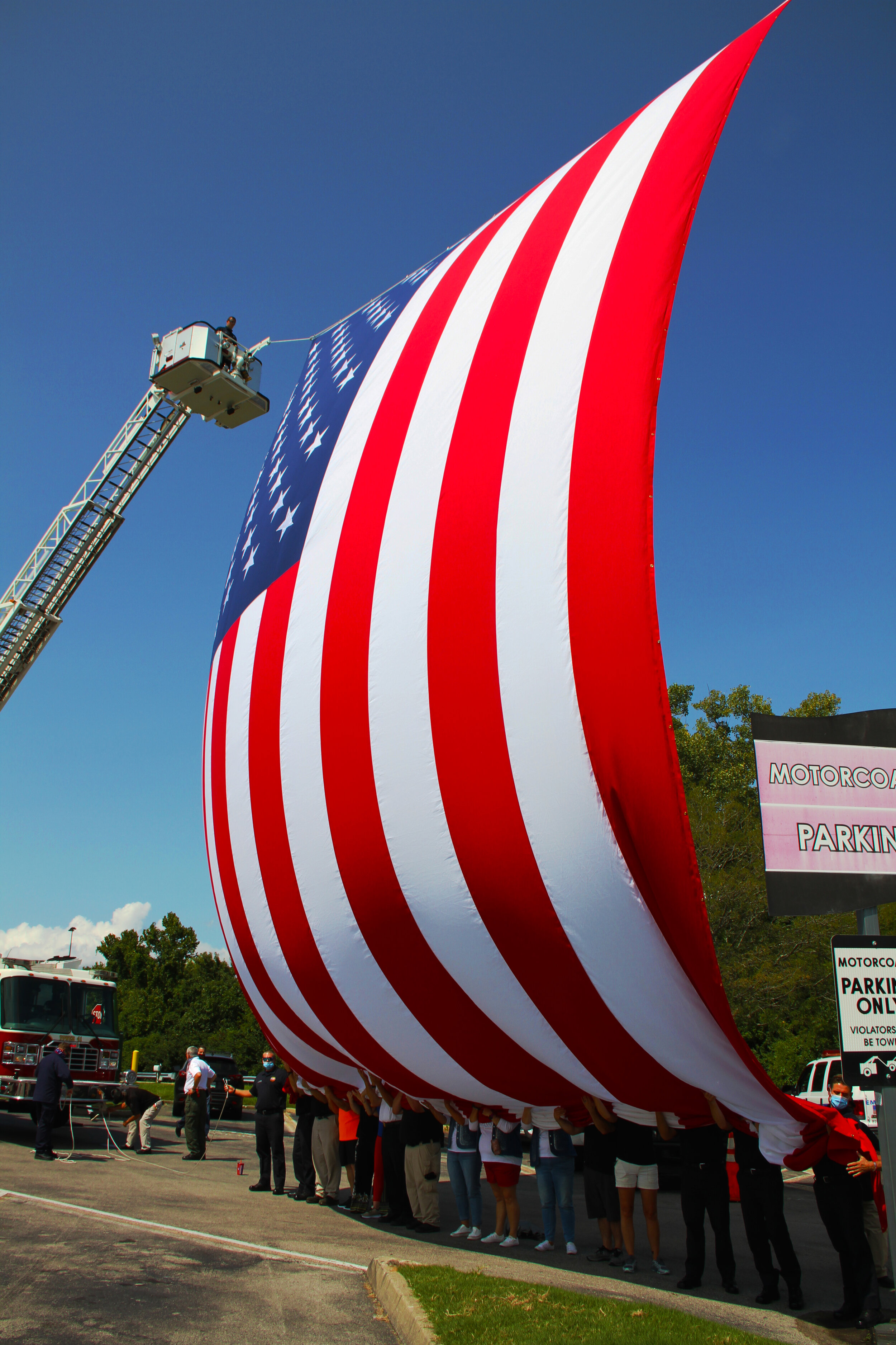  2020 9/11 Tribute Mission BBQ Nashville – GROUND ZERO VOLUNTEERS FLAG 2020 – Photo: Cierra Mazzola – All Rights Reserved 