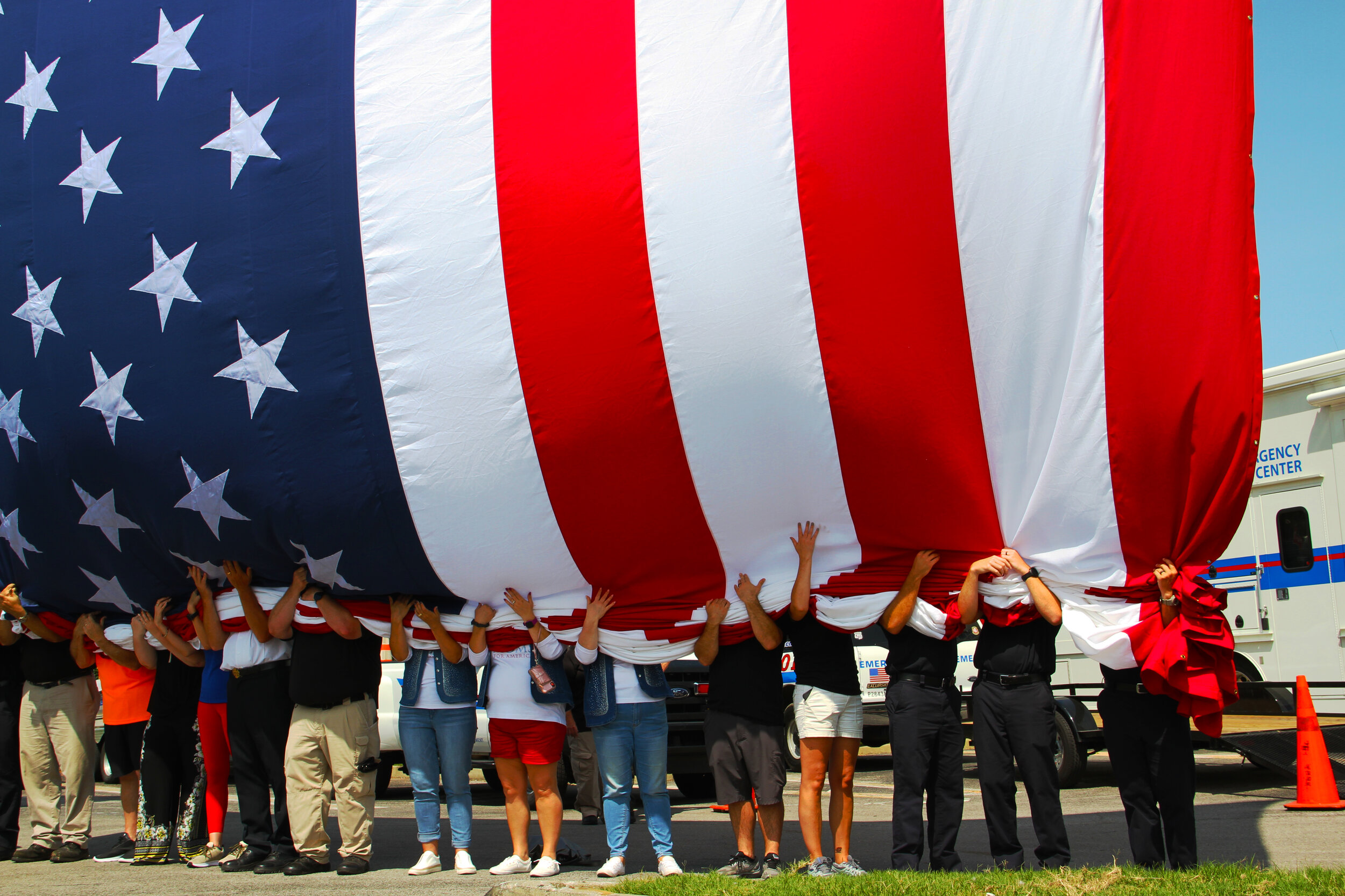  2020 9/11 Tribute Mission BBQ Nashville – GROUND ZERO VOLUNTEERS FLAG 2020 – Photo: Cierra Mazzola – All Rights Reserved 