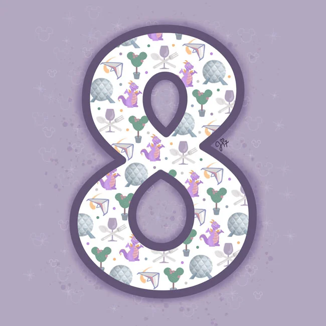  EIGHT DAYS 'TIL DISNEY: EPCOT DAY [NOT FOR SALE- DESIGNED FOR PERSONAL USE ONLY],  DIGITAL  