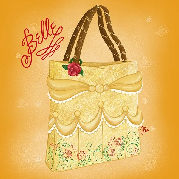  BELLE BOOK TOTE [NOT FOR SALE- DESIGNED FOR PERSONAL USE ONLY],  DIGITAL  