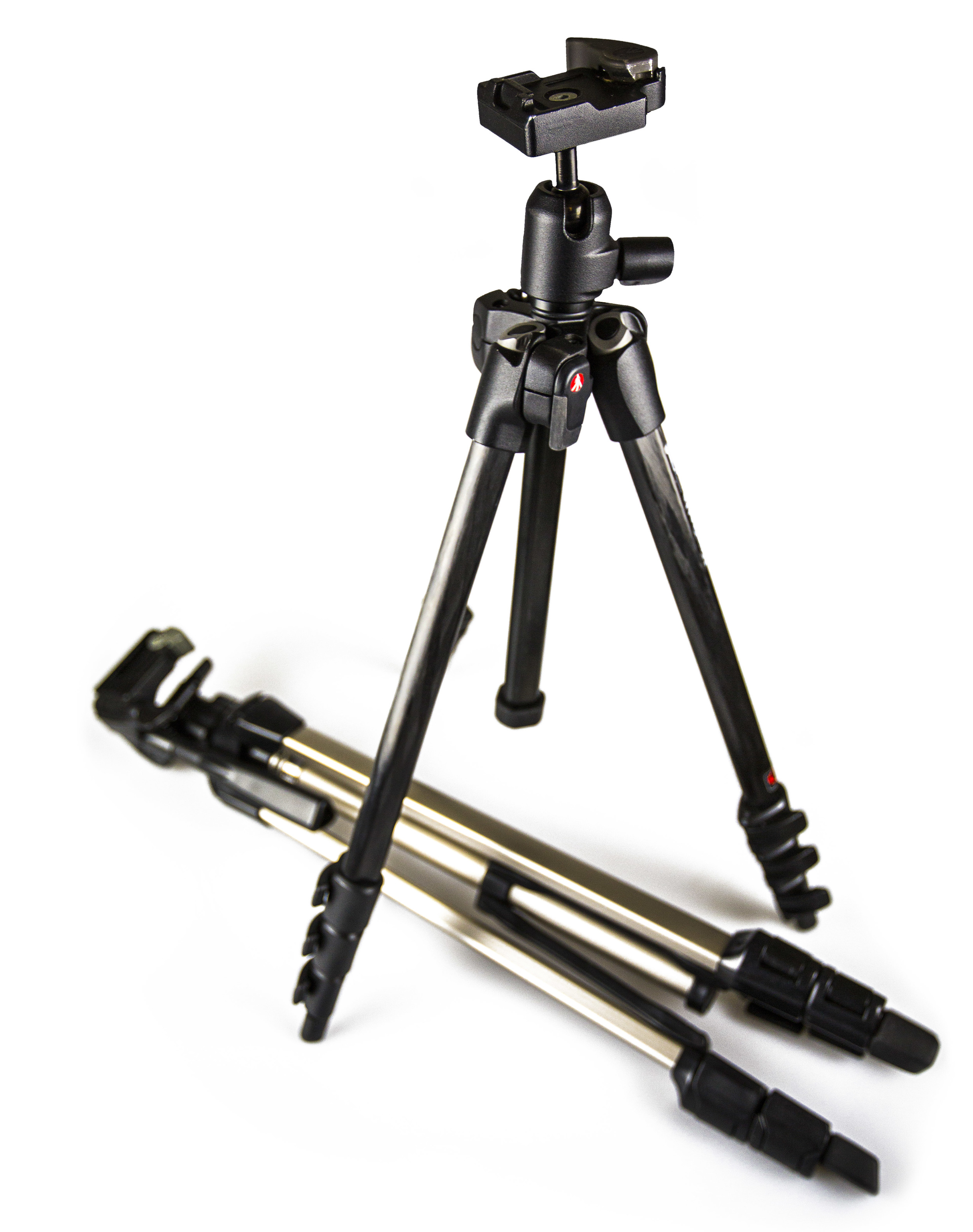 A SOLID TRIPOD: A Manfrotto tripod is a good balance of affordability and excellent build quality. The tripod is made out of carbon fiber and is light and sturdy because of that. A strong tripod helps create sharp images. The tripod laying down in defeat may be affordable, but it’s not very useful because of the poor build quality. It'll shake and fail your images when the time comes.