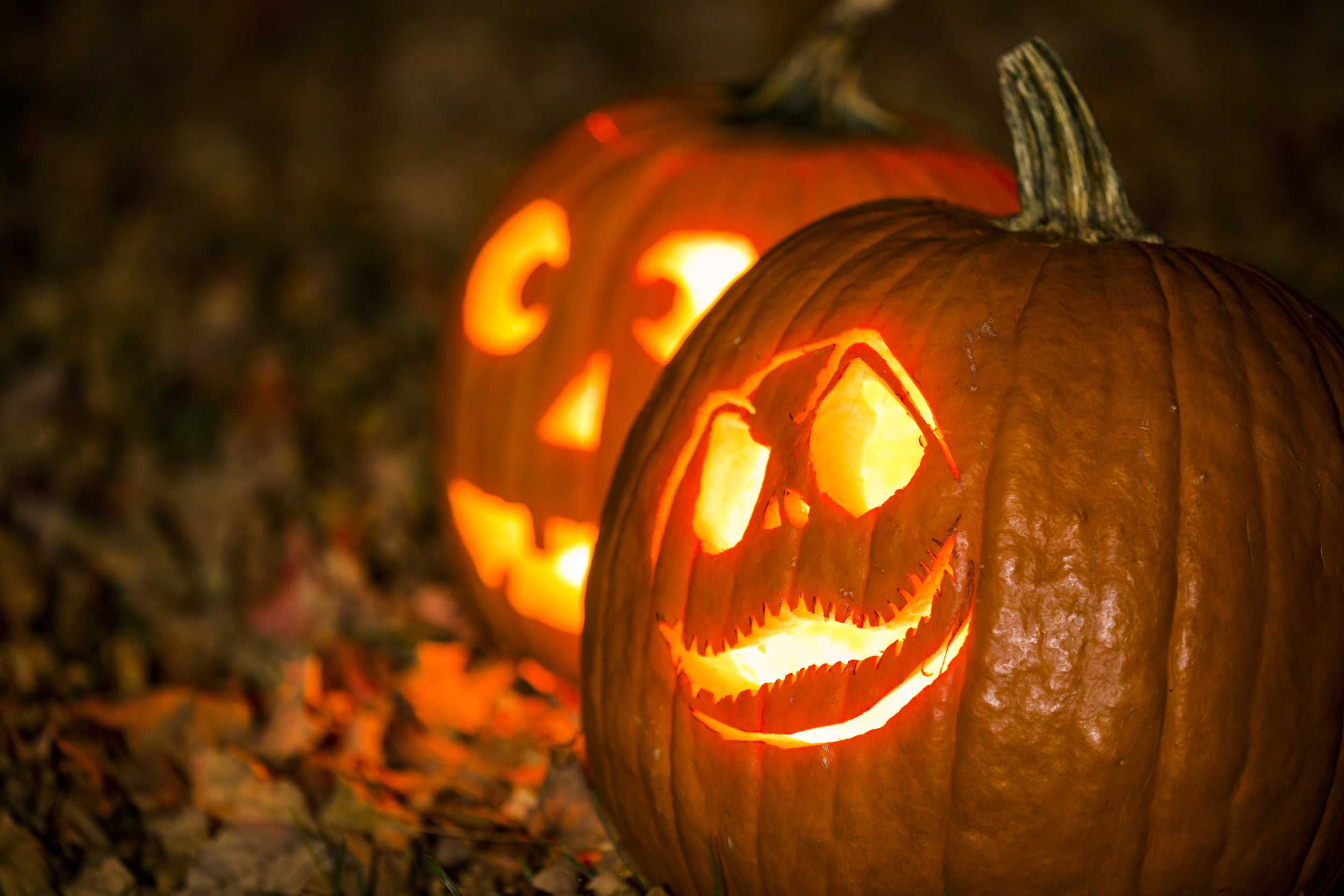 JACK-O-LANTERNS: Photographing Jack-O-Lanterns is relatively easy if you use a tripod and a long exposure.