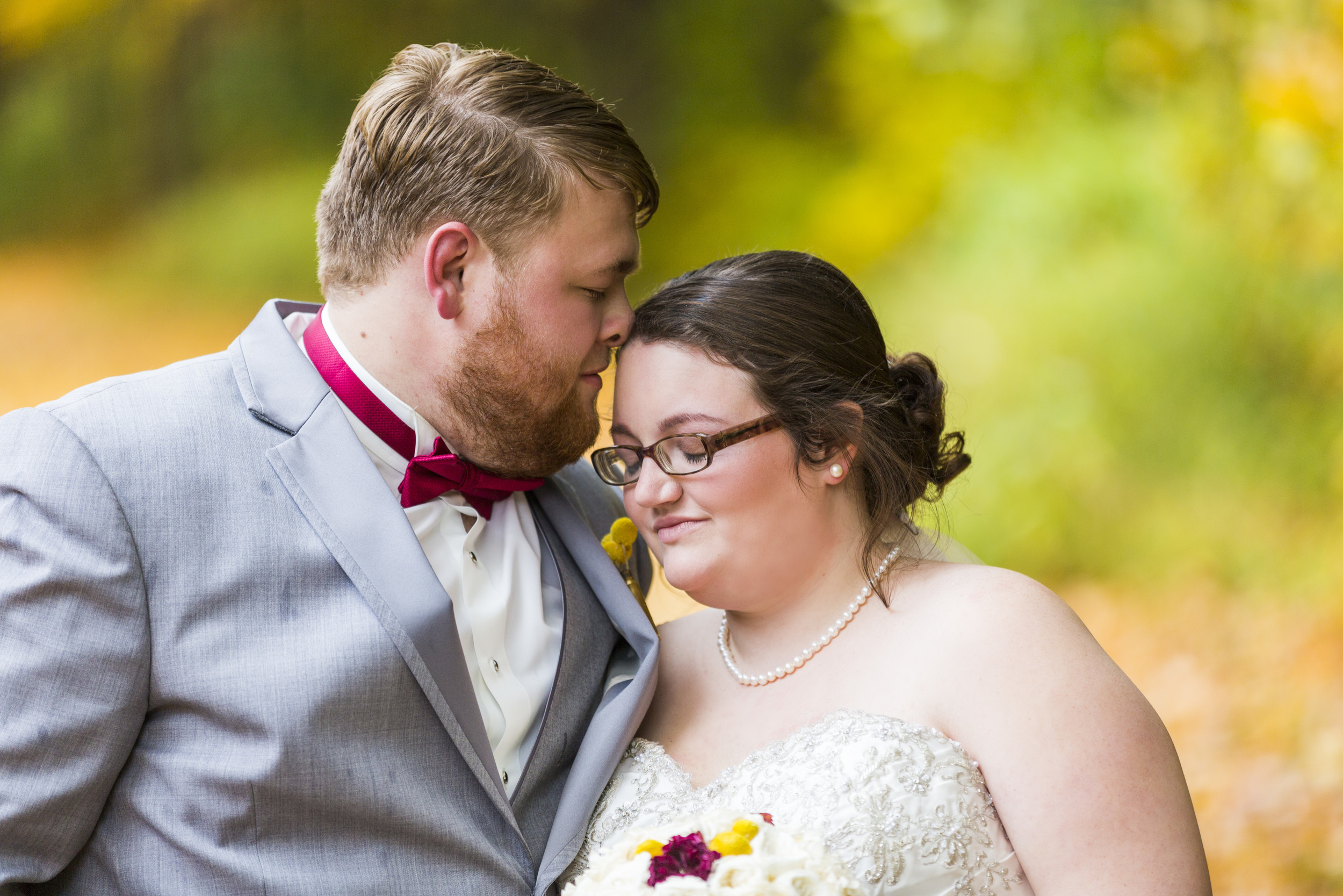 A WAY TO REMEMBER: Pictured are Lucas and Chelsea Waterman during their wedding in 2014.