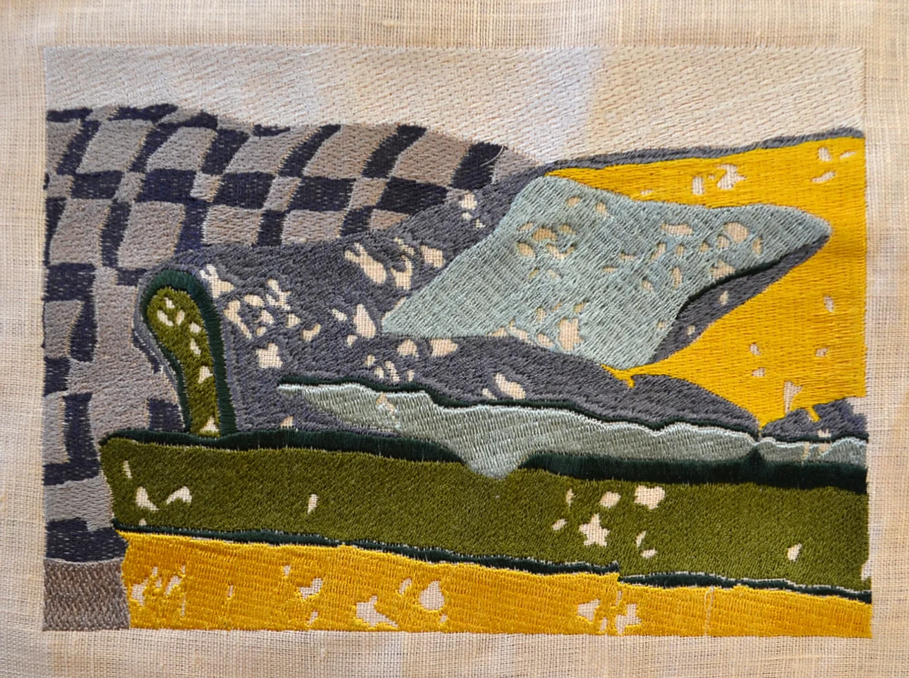 Embroidered Couch No. 4