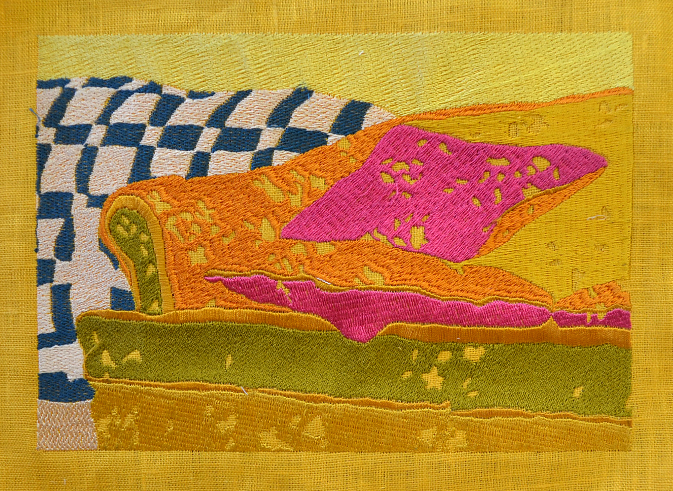 Embroidered Couch No. 6