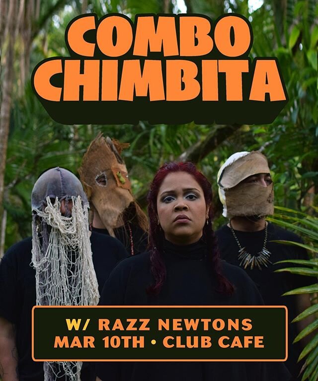 Replace your Netflix Tuesday night with us. We&rsquo;re opening for @combochimbita March 10th at @clubcafelive in the South Side. Be there or be on your couch.