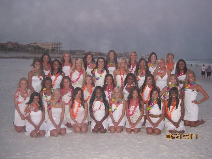 Saints cheerleaders in Florida - 2011