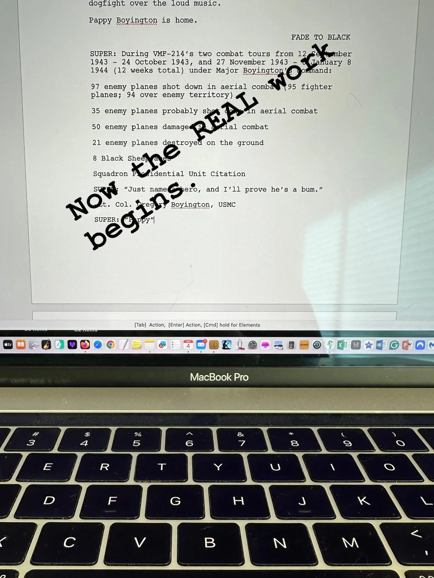 First Draft DONE. Time to start killing some widows, orphans and darlings.

Follow 👉 @thomaskelleherwrites 👈

#thomaskelleherwrites #author #authors #writing #writer #writers #authorsofinstagram #writersofinstagram #screenwriter #screenwritersofins