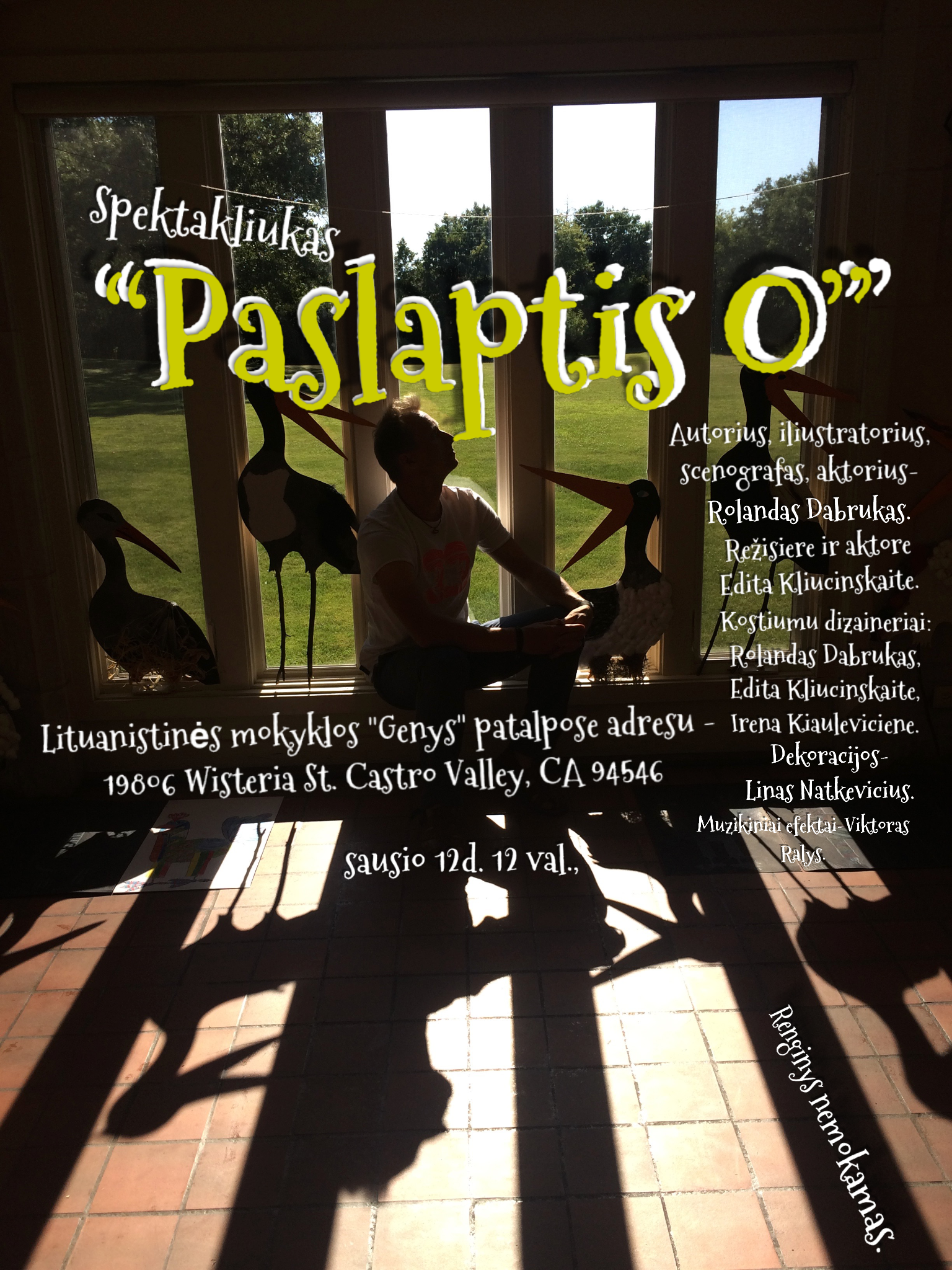 SF „Genys“ kviečia į spektaklį „Paslaptis O“