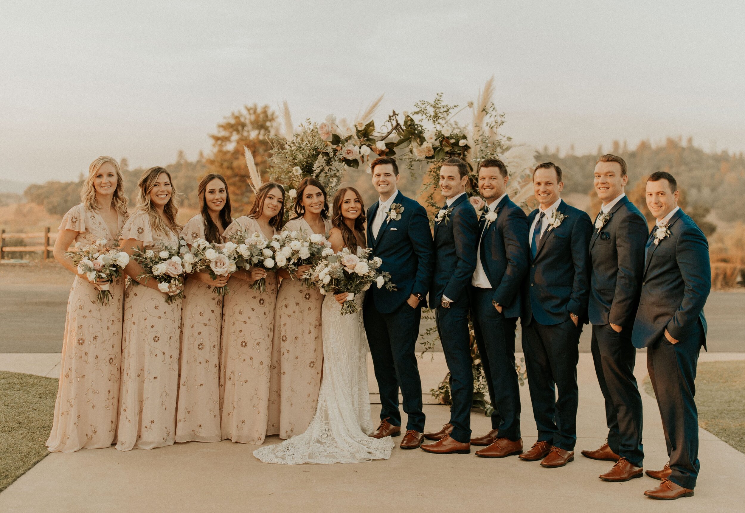 Boho california vineyard wedding  Gown: Rue De Seine via Swoon Bridal Reno NV | Veil: Sara Gabriel | Earrings: A.B. Ellie | Photographer: Taylor Kern | Venue: Helwig Winery | Florals: Esmae Floral