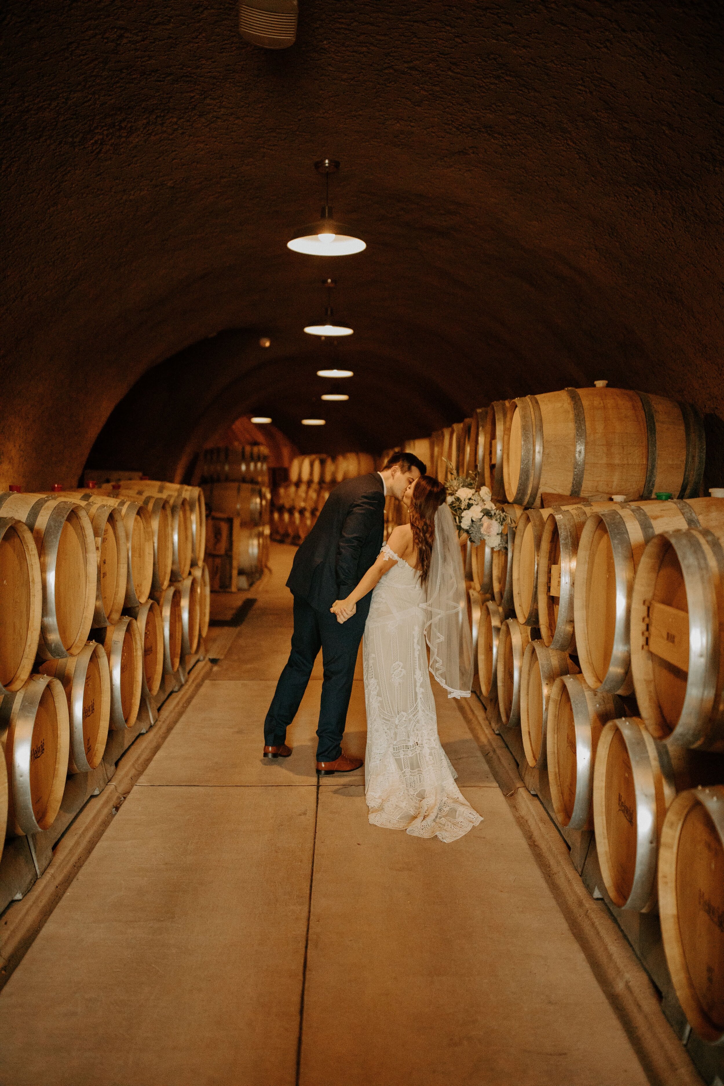 Boho california vineyard wedding  Gown: Rue De Seine via Swoon Bridal Reno NV | Veil: Sara Gabriel | Earrings: A.B. Ellie | Photographer: Taylor Kern | Venue: Helwig Winery | Florals: Esmae Floral