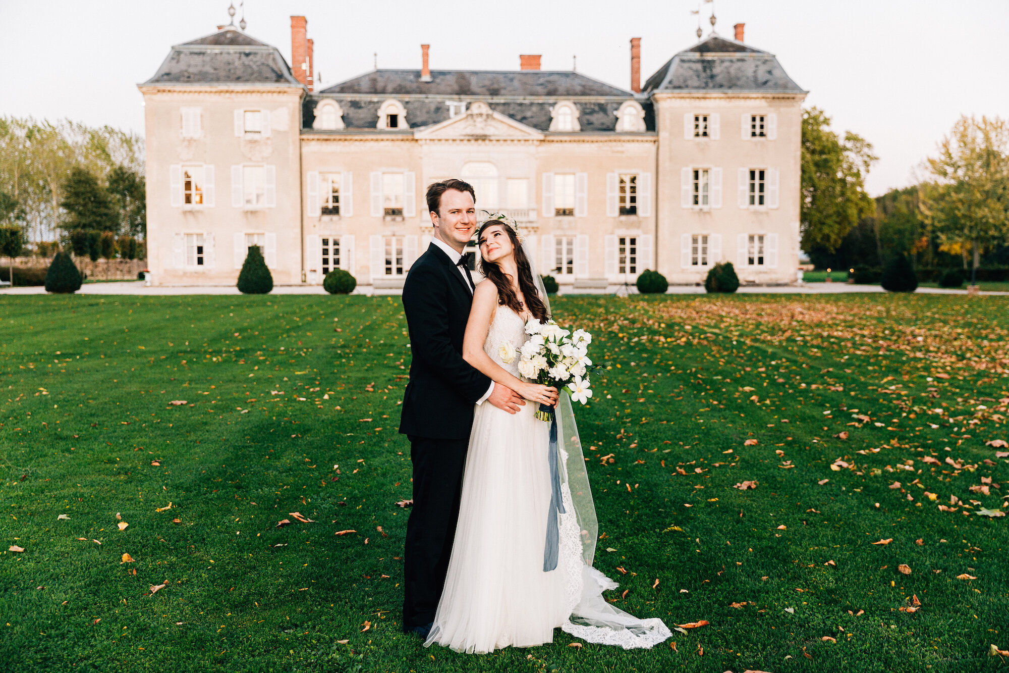  Amberly &amp; Patrick’s Charming Chateau De Arennes Wedding - Burgundy, France   Gown:    Watters    from    Swoon Bridal    in Reno, NV | Photography:    Pierre Atelier    | Venue:    Chateau De Arennes    | Florals:    La Maison Dautel    | Planne