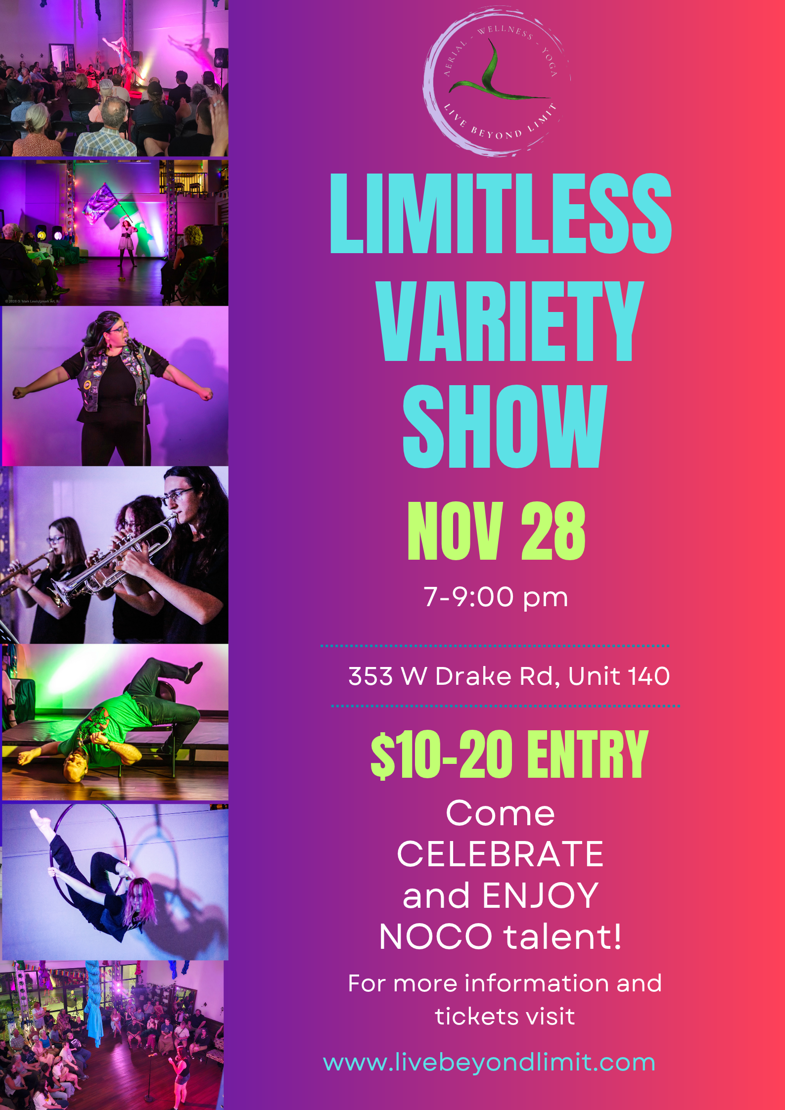 Limitless Variety Show (ALL AGES)  - Nov 28