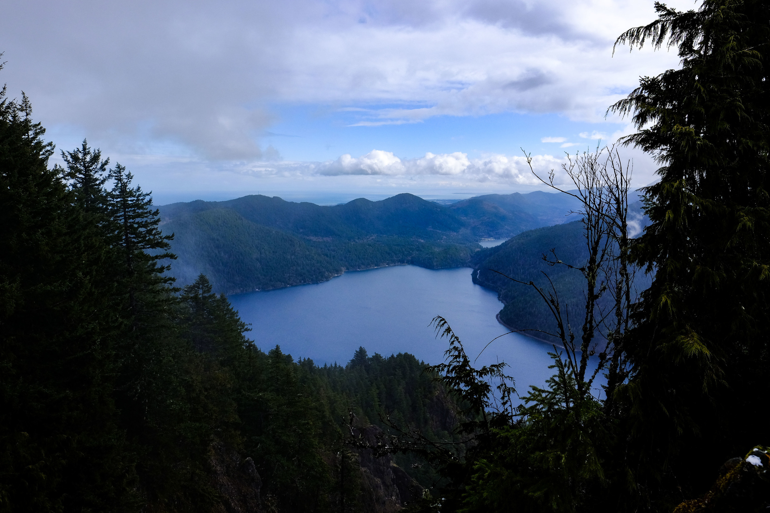  The view from the top right before more clouds rolled in and it started snowing. 