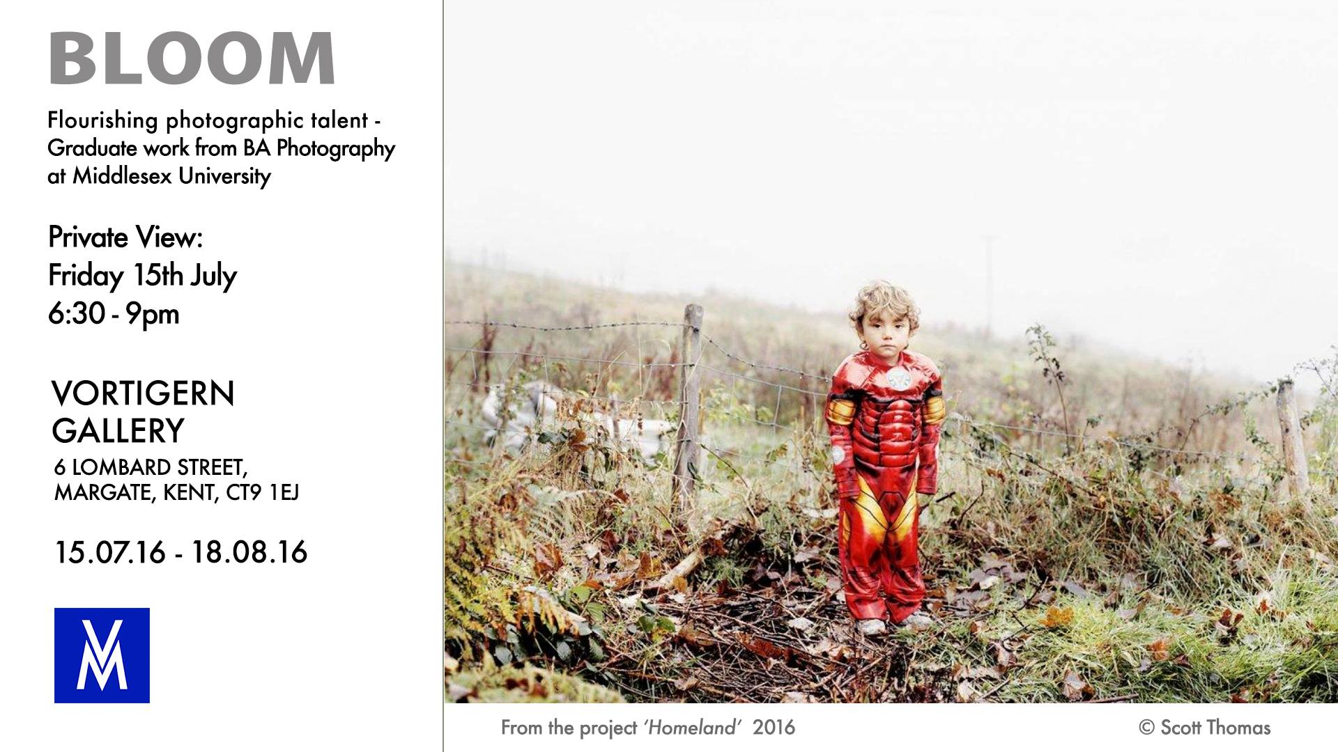 Bloom poster, image from the series Homeland by Scott Thomas .