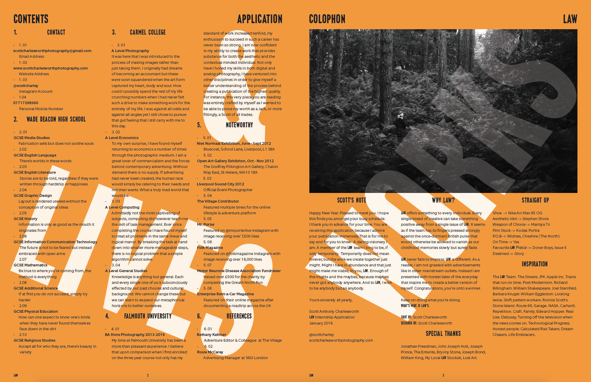 LAW Magazine CV (click to enlarge)