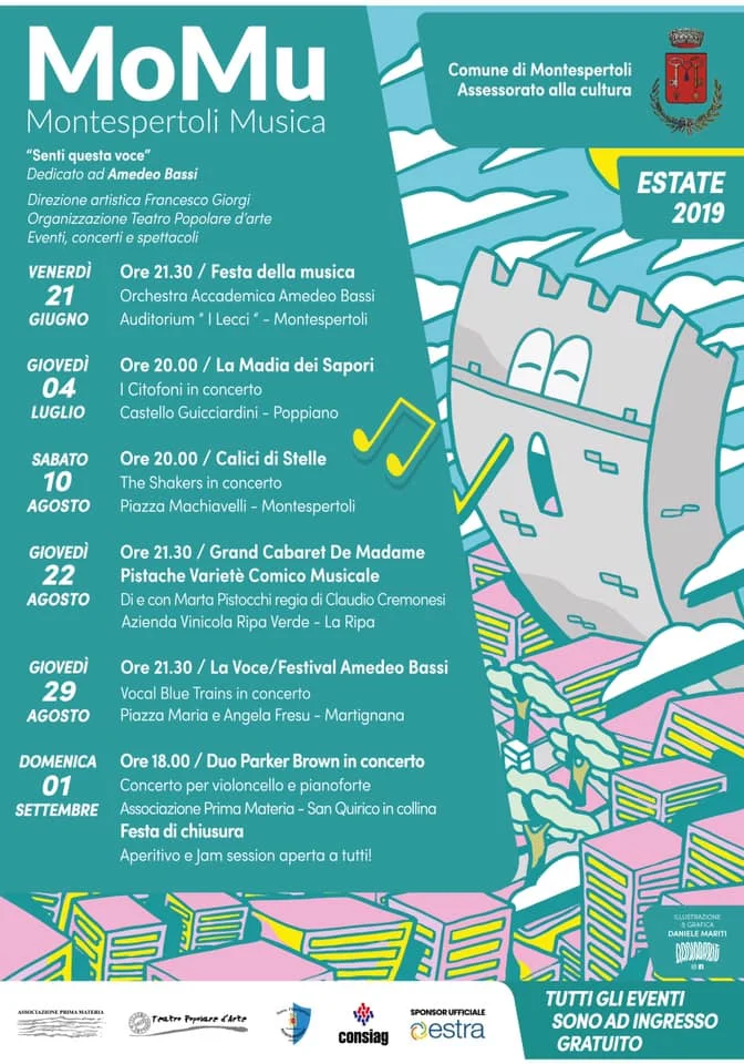 August 29, 2019: Vocal Blue Trains Live at LA VOCE - Amedeo Bassi Festival