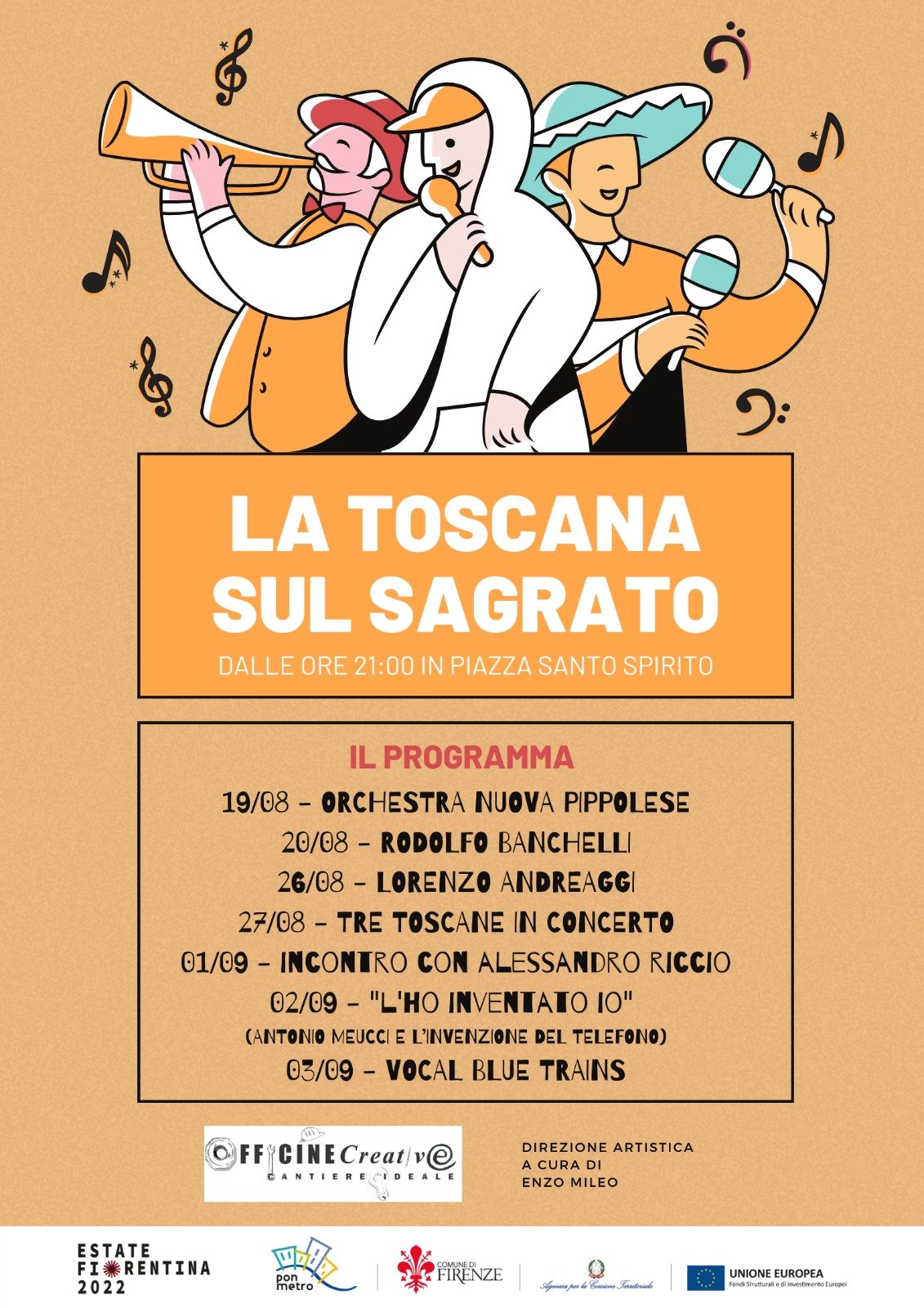 Vocal Blue Trains live at Piazza Santo Spirito