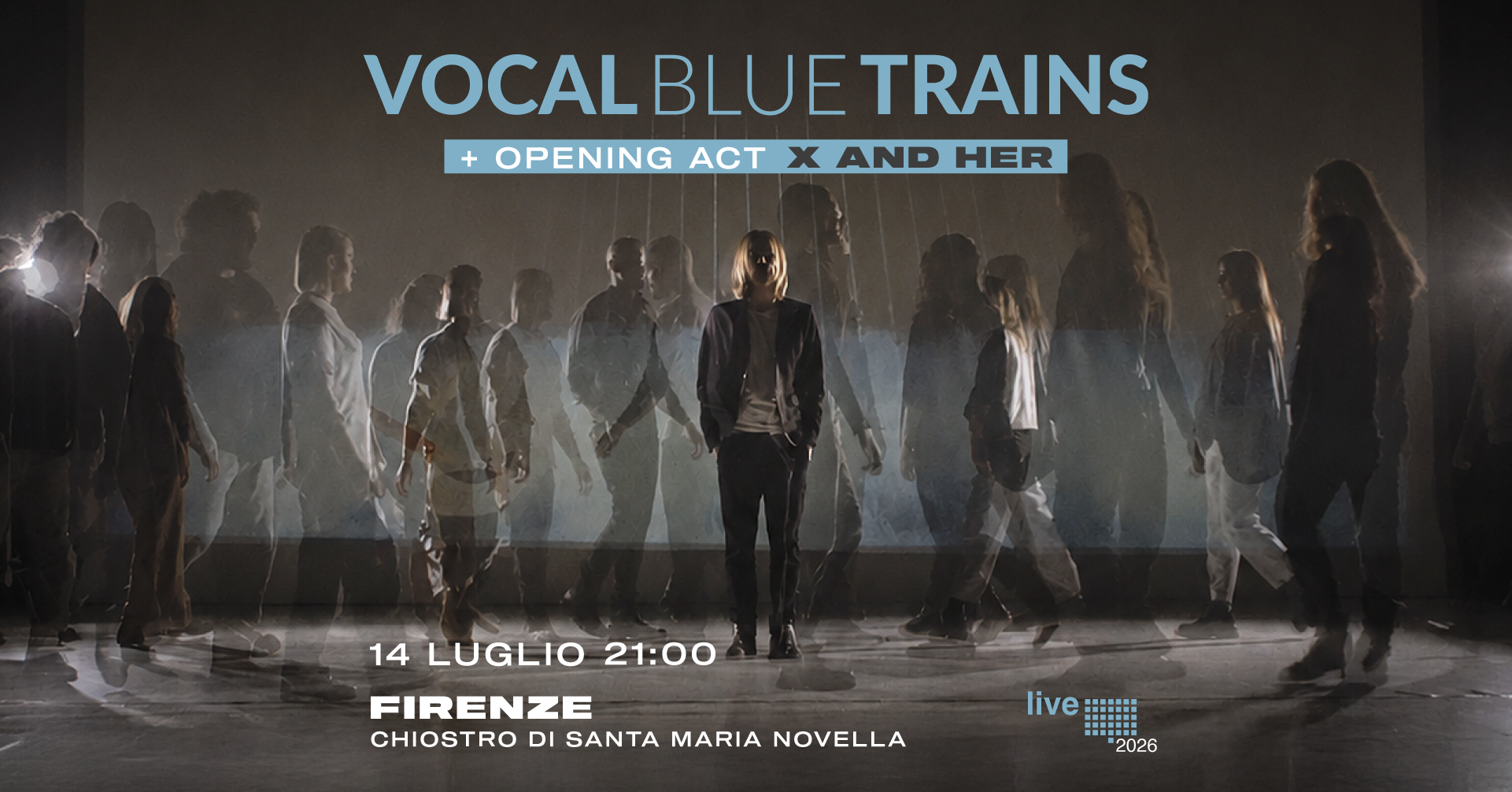 Vocal Blue Trains Live nel Chiostro di Santa Maria Novella