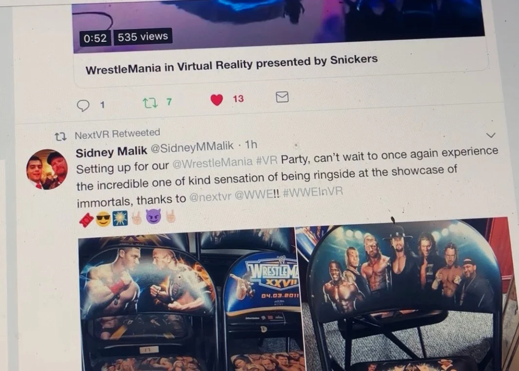 WWE WRESTLEMANIA IN VIRTUAL REALITY WITH NEXT VR