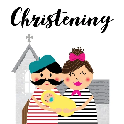 Christening Card by Memelou