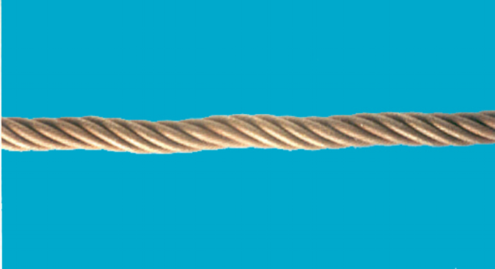 Wave formation in wire rope.