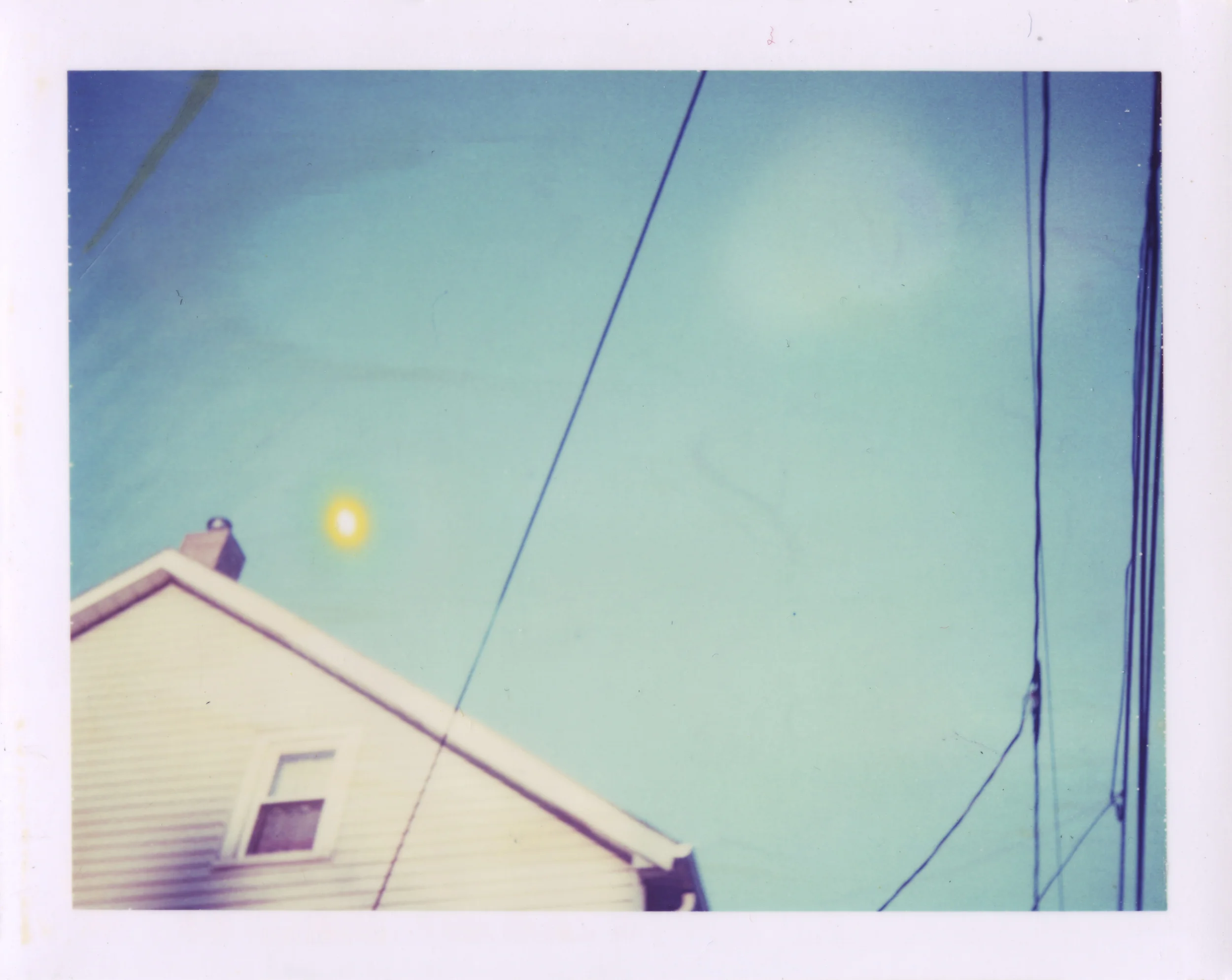   blue house  . series. polaroid 669 film.  