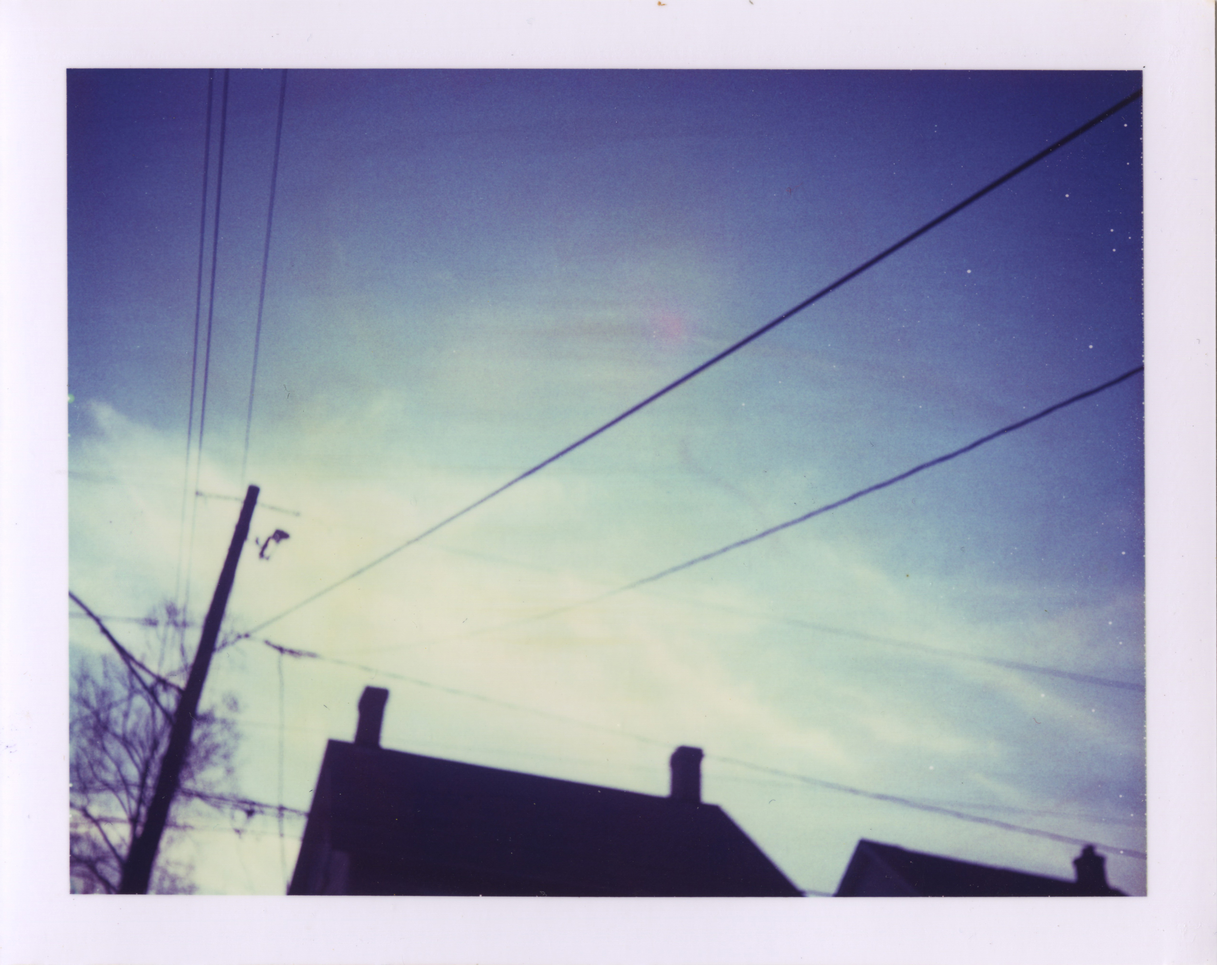   blue house  . series. polaroid 669 film.  