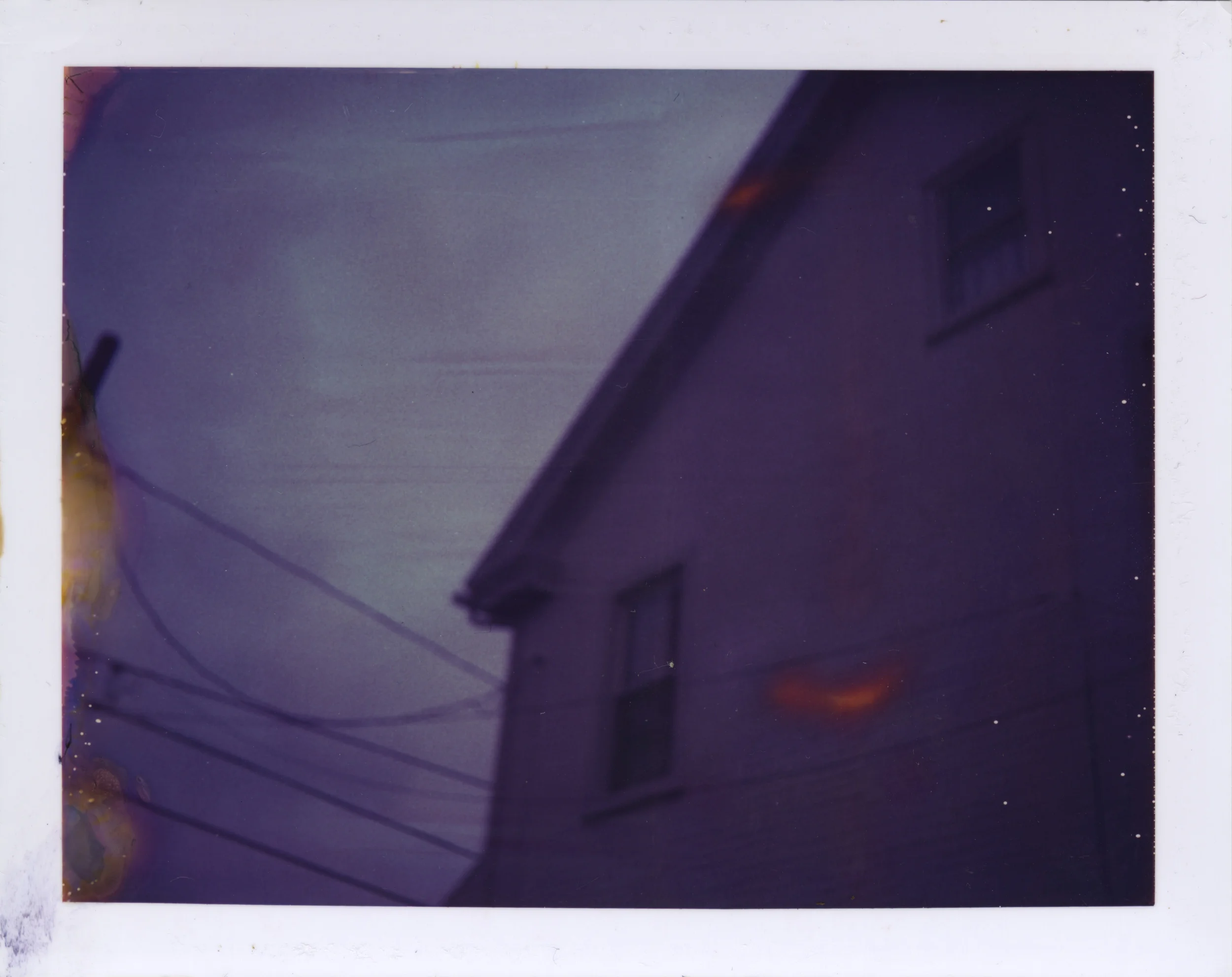   blue house  . series. polaroid 669 film.  