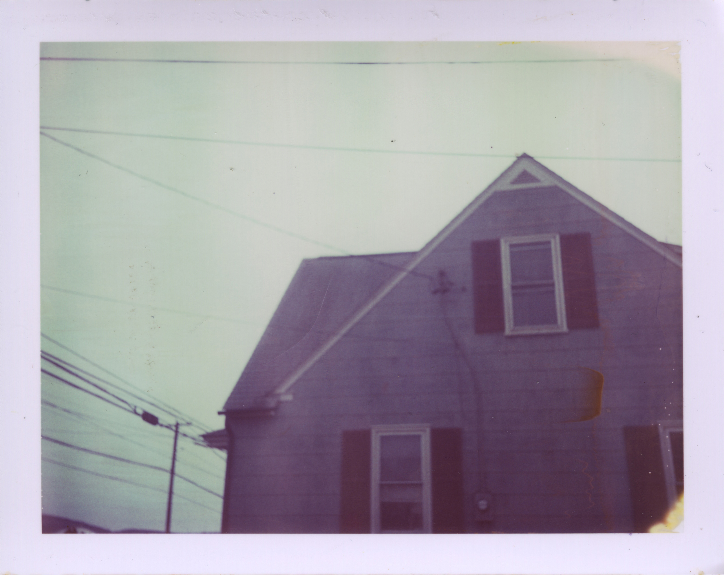  blue house  . series. polaroid 669 film.  