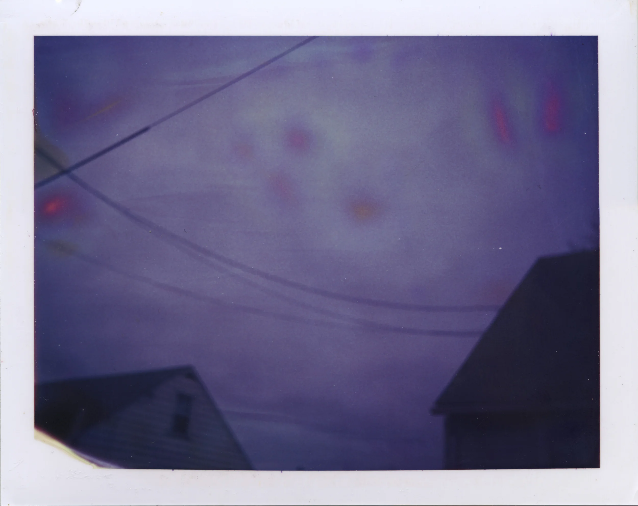   blue house . series. polaroid 669 film. 