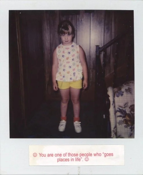   self portrait . fortune cookie slip.&nbsp;600 film. 