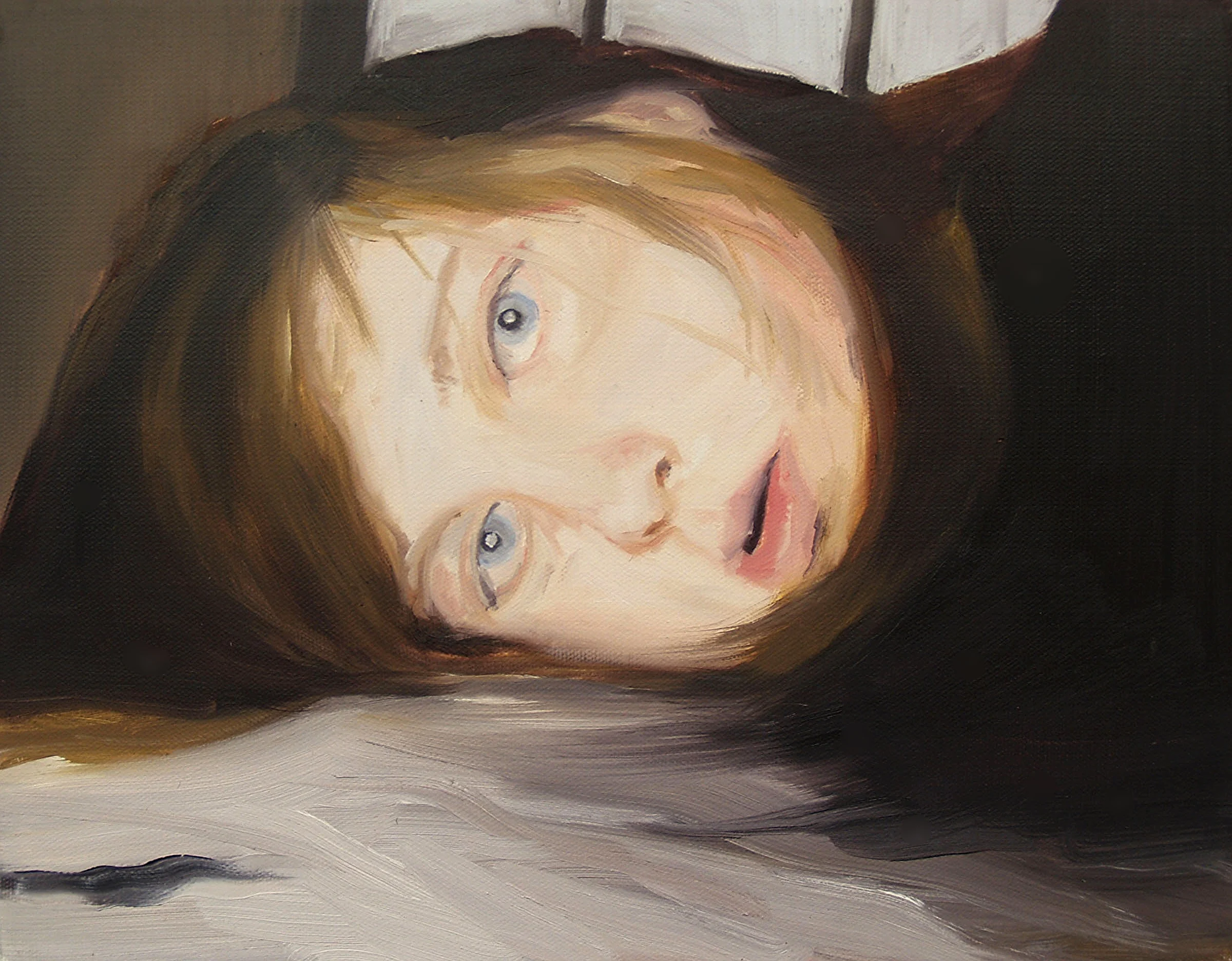   self portrait  . oil on canvas.  