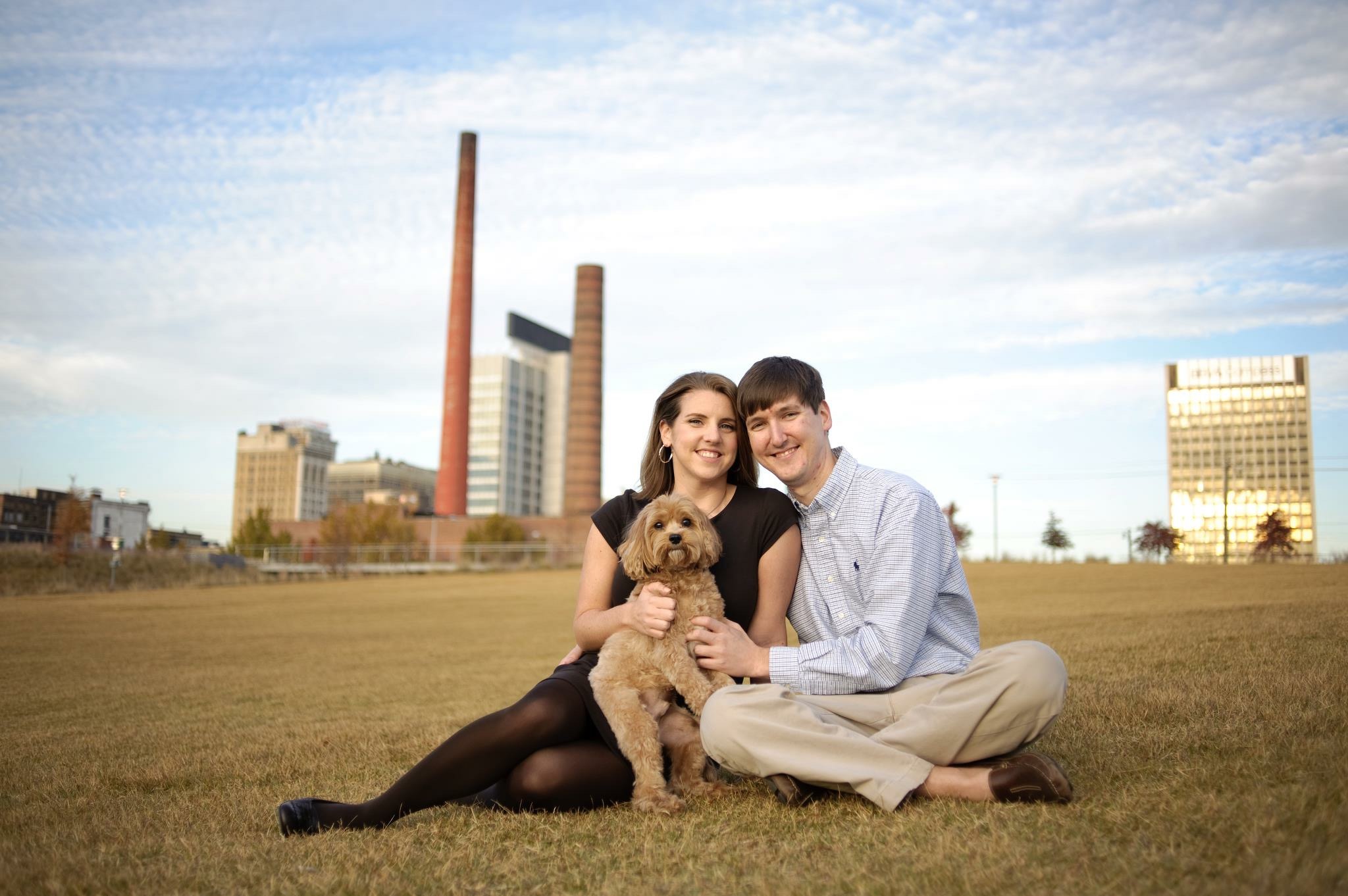  Caroline and John.  And Trooper.  