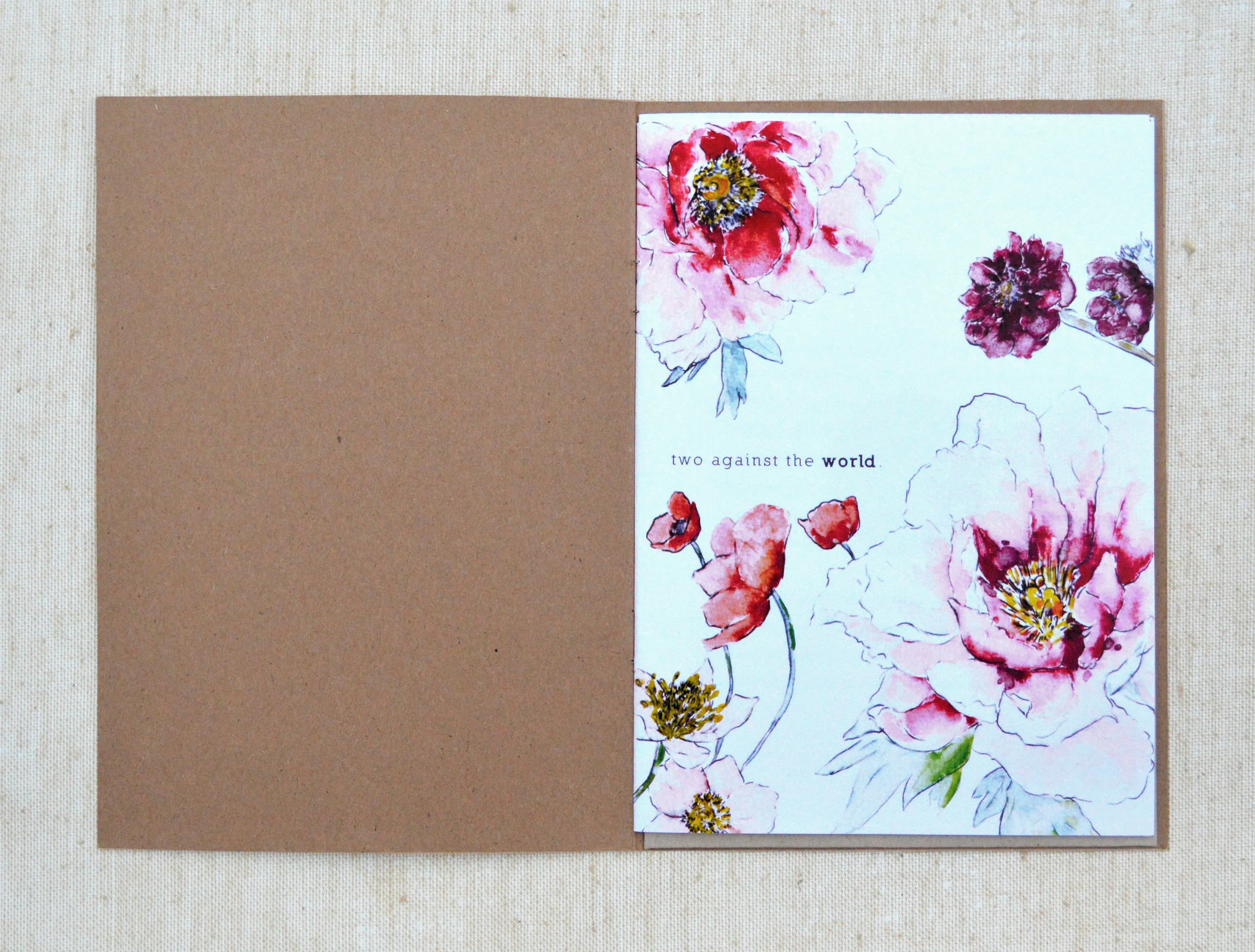  Invitation.&nbsp; Opening Page.&nbsp;Watercolor Florals by Nicole Shamy.  