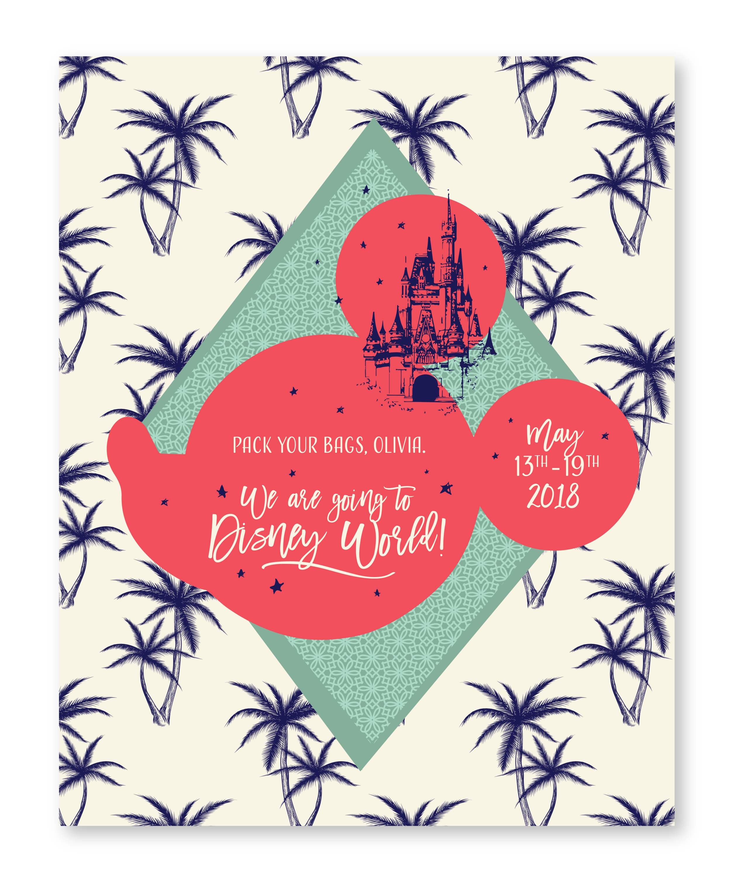  Disney World Poster. 