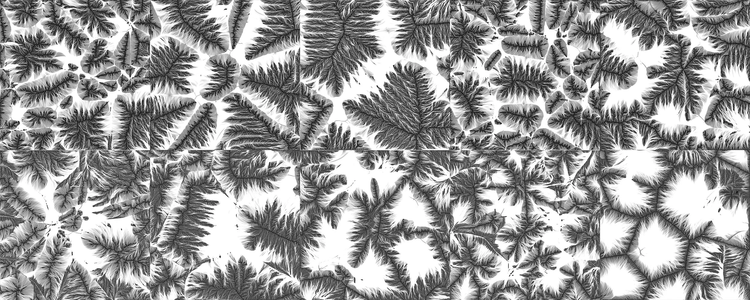 The 10 Flow Maps of the different Landscapes