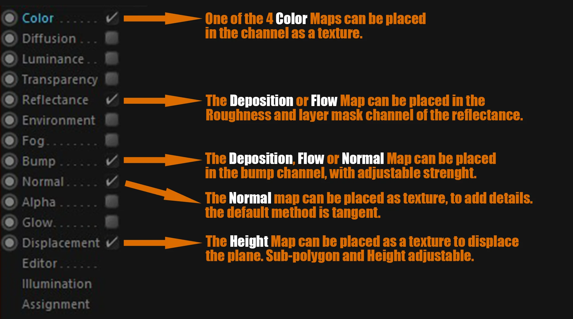 default texture shader of Cinema4D