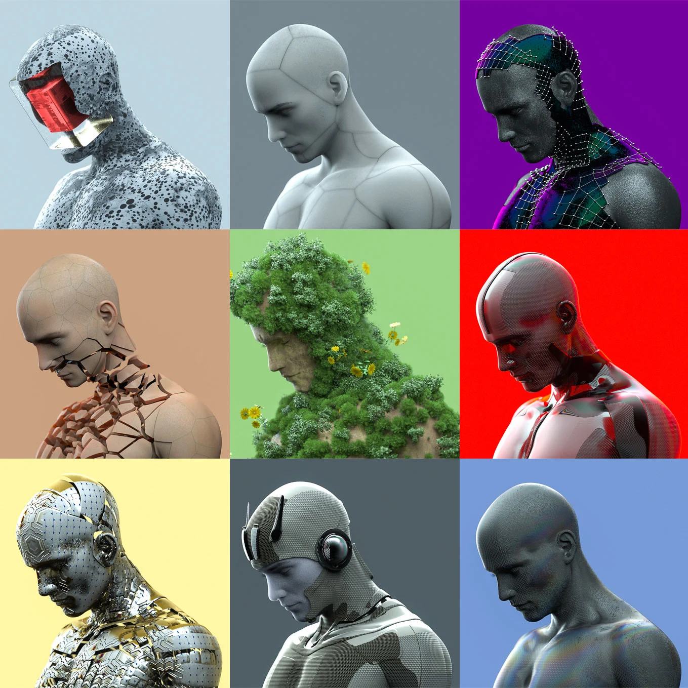 Humanoid Project (9 Project Files for Cinema4D - Octane)