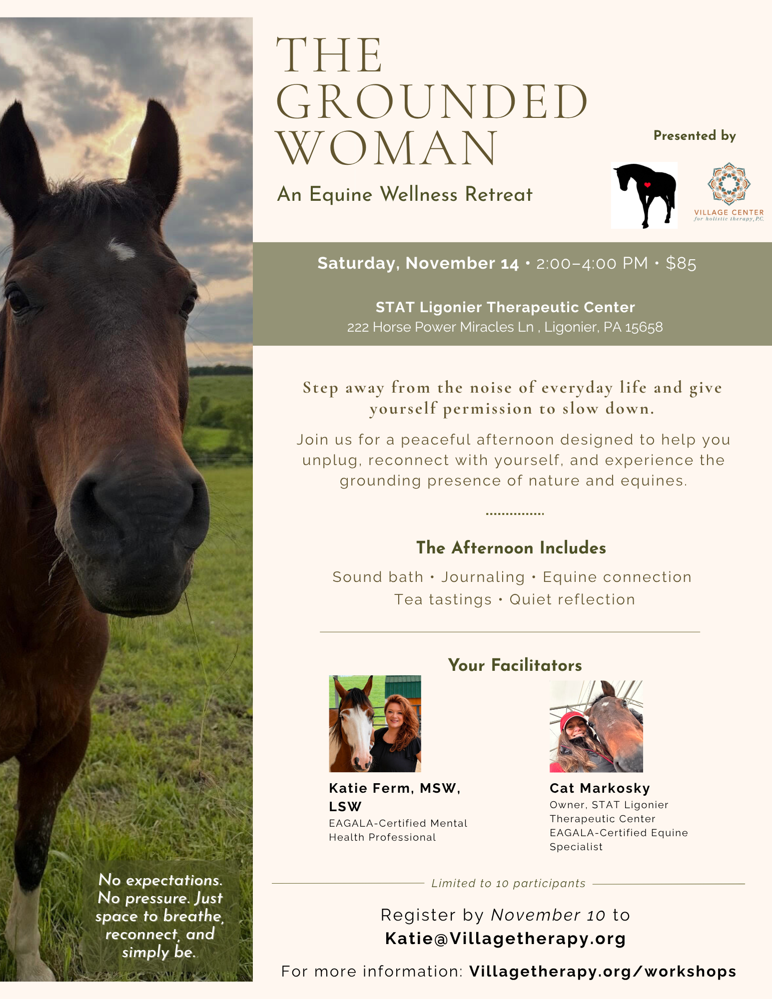 The Grounded Woman: An Equine Wellness Retreat