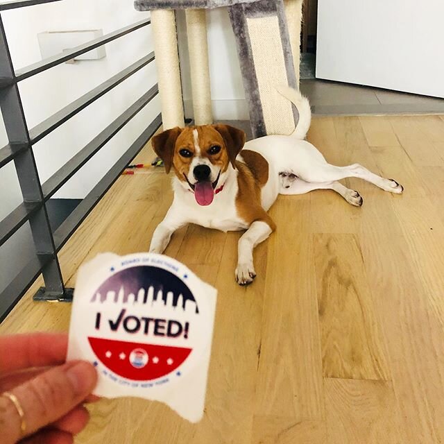 We voted! 🗳 ⠀
⠀
I have a vivid memory of going to the polls with my parents at a young age punching in the ballot for my mom. ⠀
⠀
I remember my parents calming debating who or what they were voting for, sharing their opinions and listening to each o