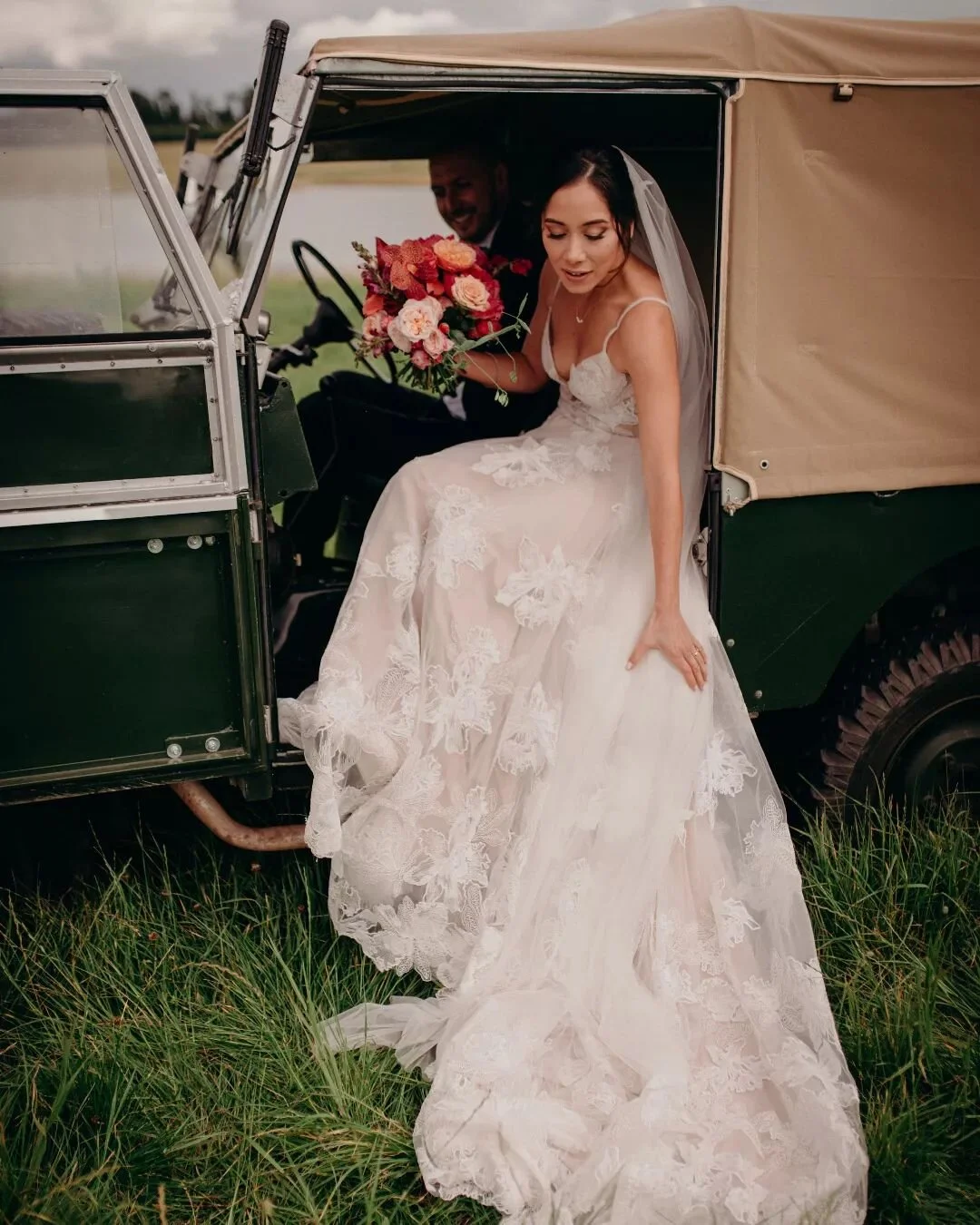 Getting to the reception venue in style.

venue @wildernessreserve 
make up @ievagenovesibridal 
dress @madilanebridal 
florist @figaandco